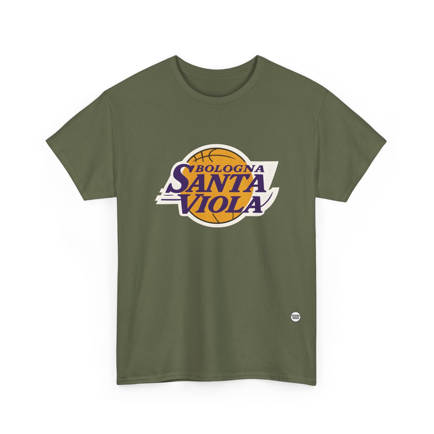 T-shirt Unisex Cotone Pesante "Santa Viola" Bologna – Maglietta Casual Comoda per Tutti i Giorni