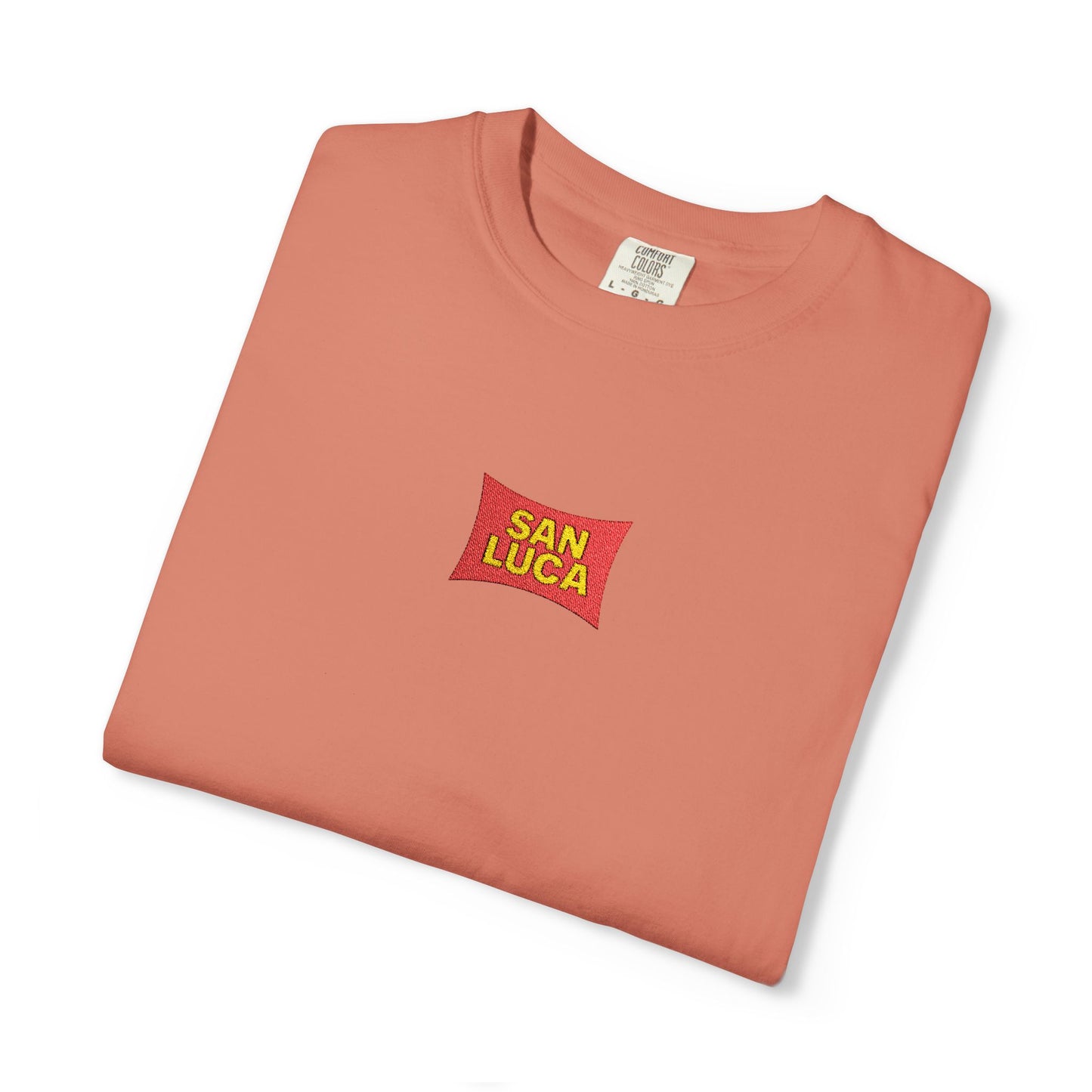 San Luca Colorful Snack-Inspired Unisex T-Shirt, Soft Casual Tee, Fun Gift for Food Lovers, Everyday Wear, Summer Vibes, Festival Attire