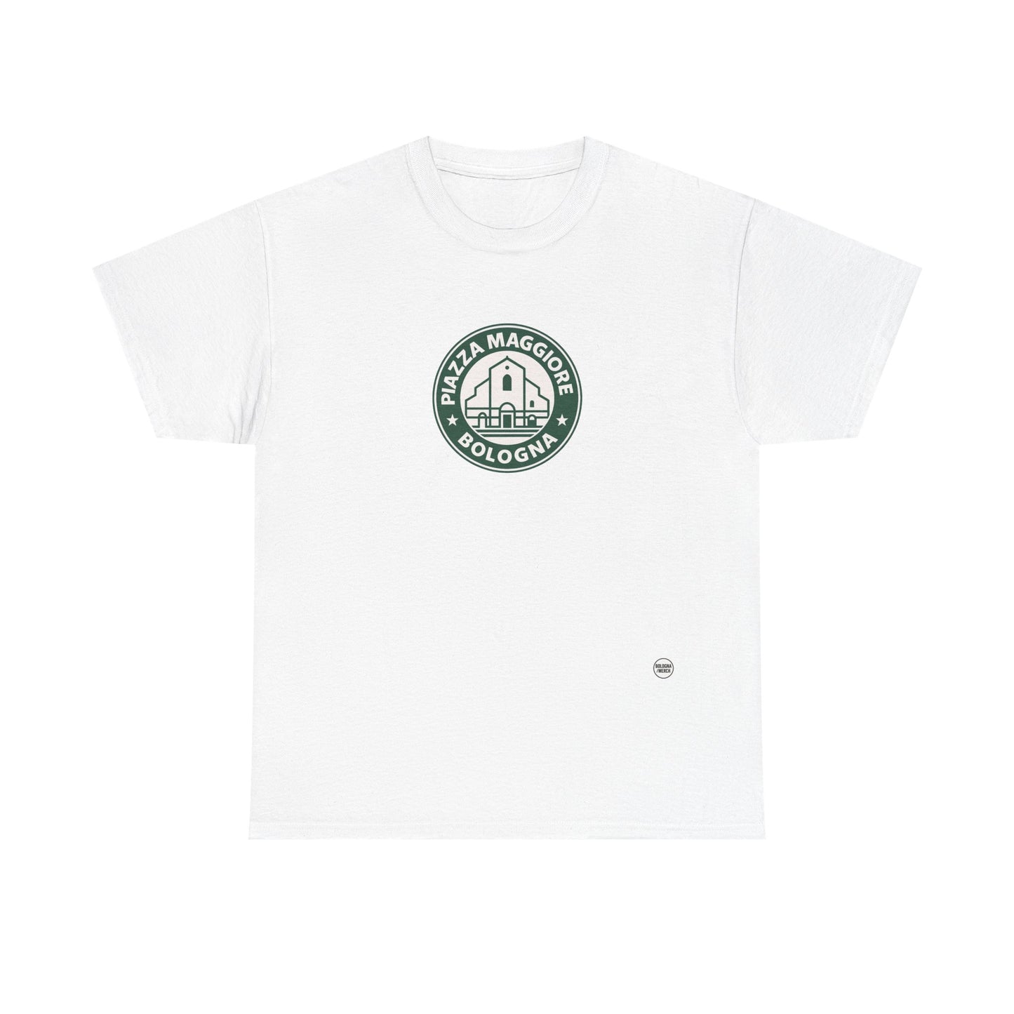 T-shirt Street Style “Piazza Maggiore Bologna” – Cotone Pesante, Look Urban e Comfort Quotidiano