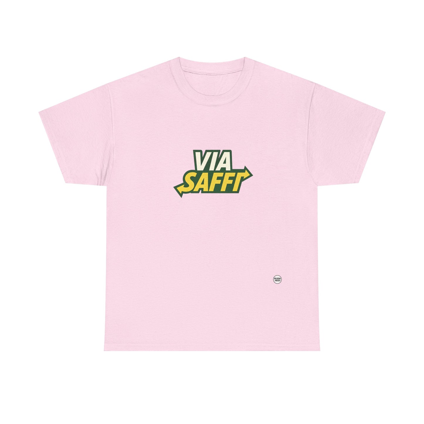 Via Saffi Unisex Heavy Cotton Tee - Casual Comfort for Everyday Wear