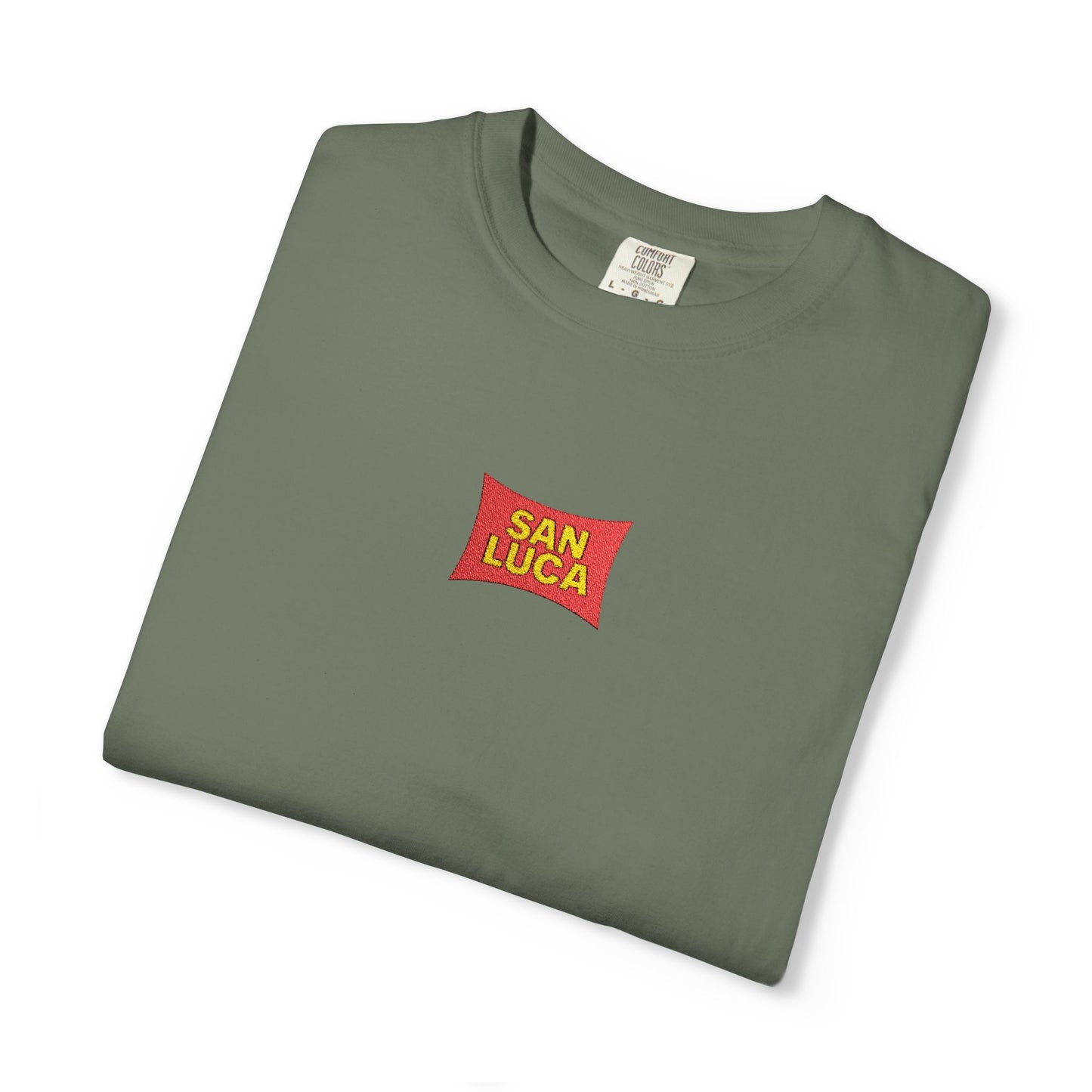 San Luca Colorful Snack-Inspired Unisex T-Shirt, Soft Casual Tee, Fun Gift for Food Lovers, Everyday Wear, Summer Vibes, Festival Attire