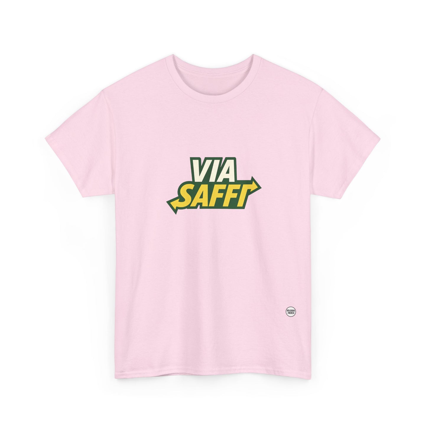Via Saffi Unisex Heavy Cotton Tee - Casual Comfort for Everyday Wear