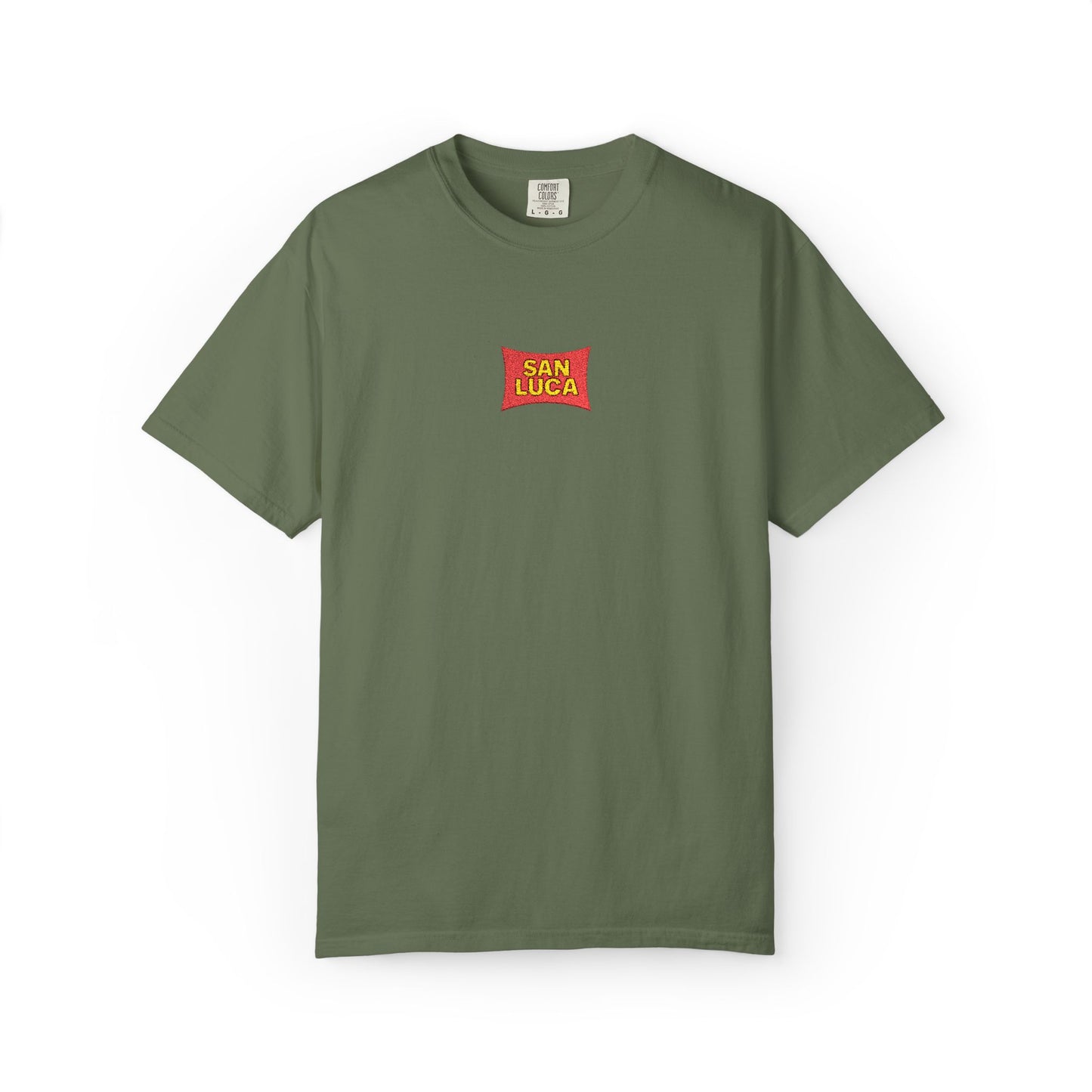 San Luca Colorful Snack-Inspired Unisex T-Shirt, Soft Casual Tee, Fun Gift for Food Lovers, Everyday Wear, Summer Vibes, Festival Attire
