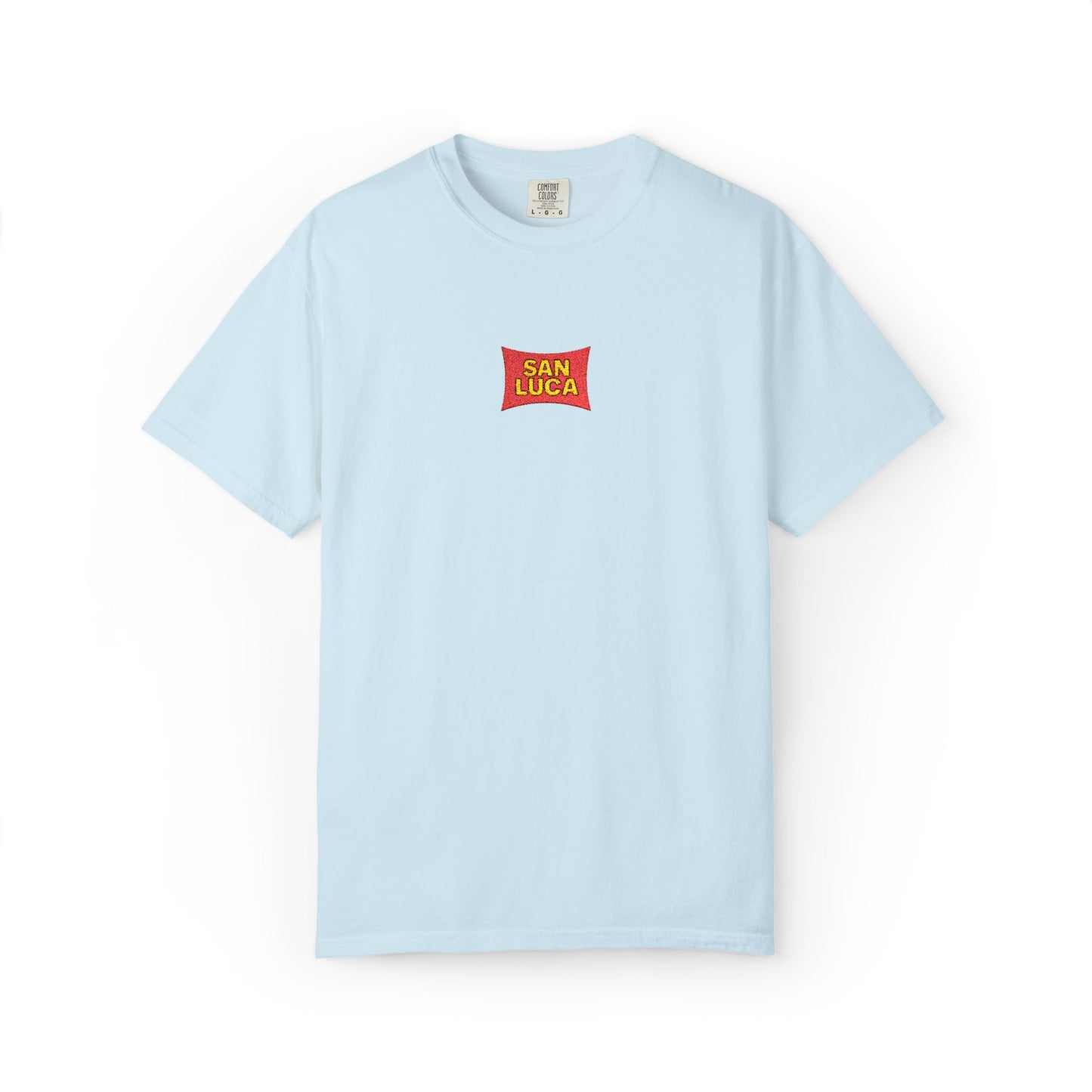 San Luca Colorful Snack-Inspired Unisex T-Shirt, Soft Casual Tee, Fun Gift for Food Lovers, Everyday Wear, Summer Vibes, Festival Attire