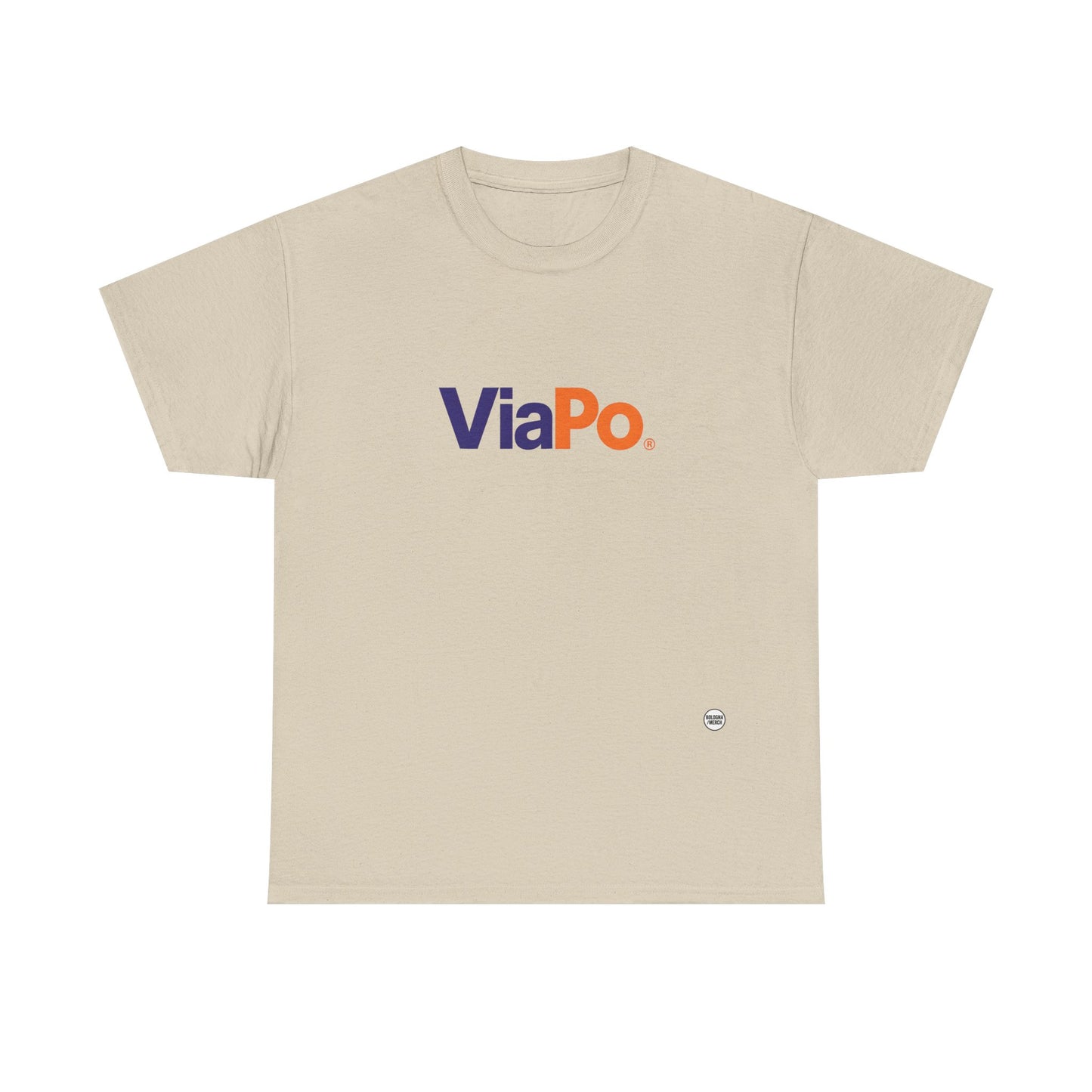 Via Po Unisex Heavy Cotton Tee - Casual Comfort for Everyday Wear