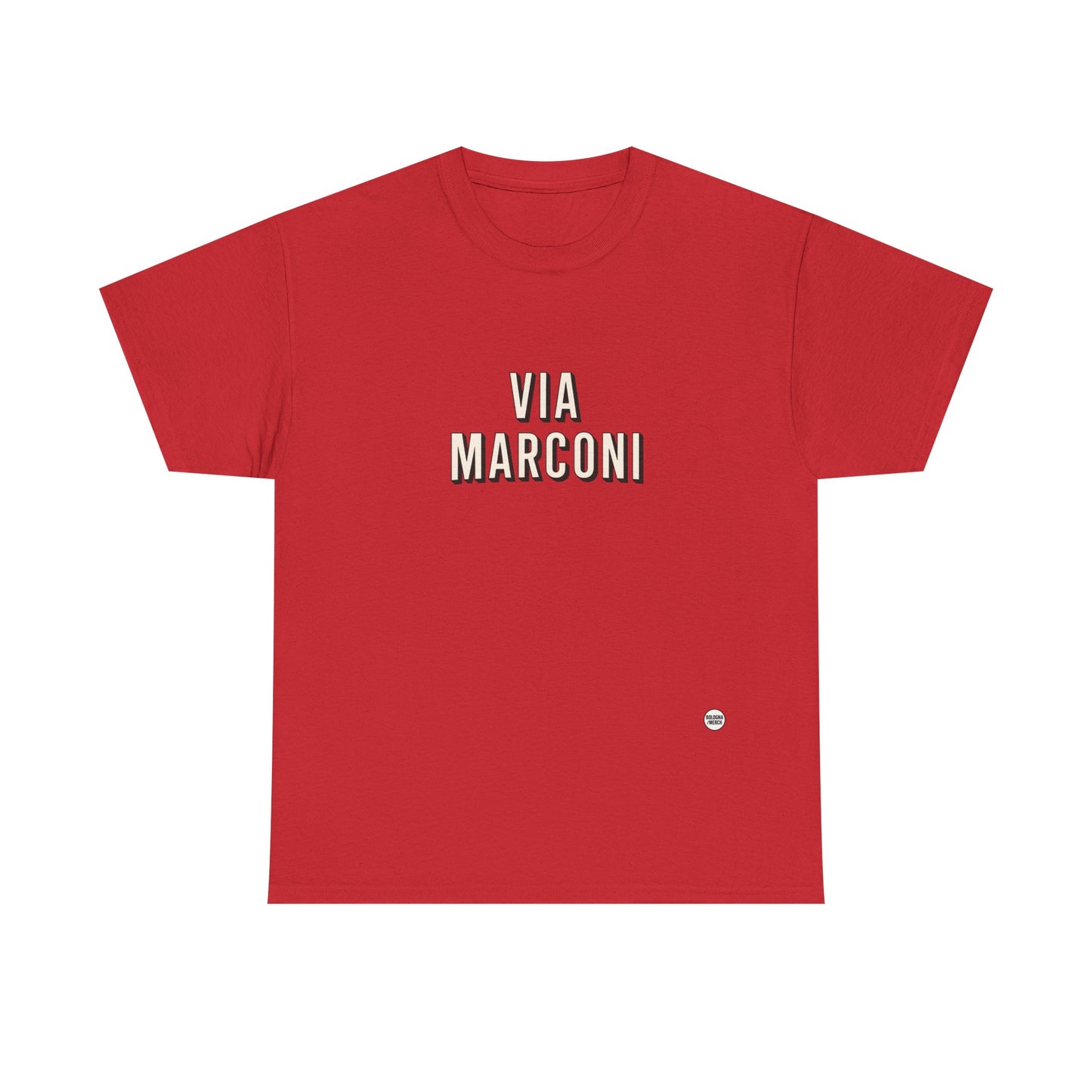 Via Marconi Unisex Heavy Cotton Tee - Casual and Stylish Wear for Poetry Lovers