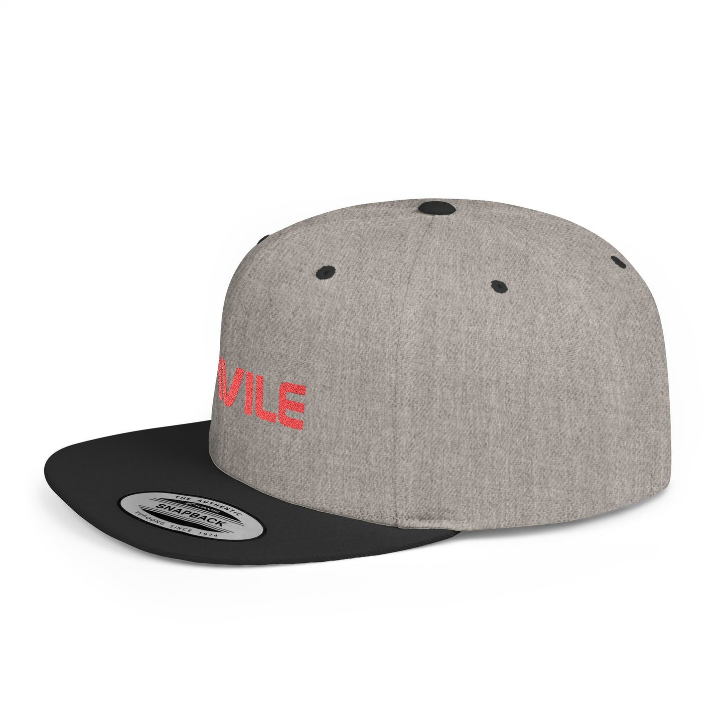 Stylish Flat Bill Snapback Cap with NAVILE Design | Trendy Hat for Casual Outings, Sports Events, Streetwear, Gifts