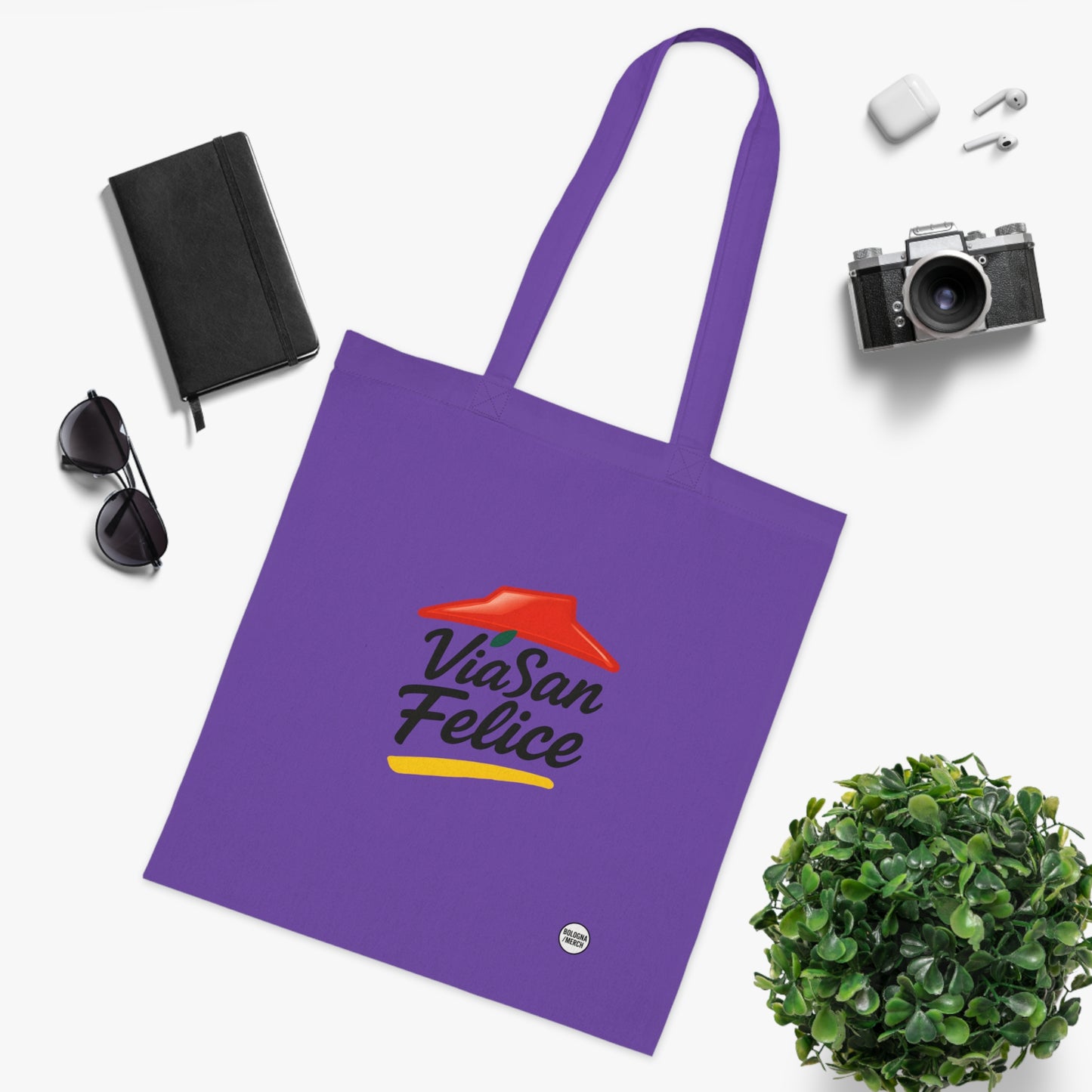 Via San Felice Cotton Tote Bag - Eco-Friendly Shopping Bag for Every Occasion