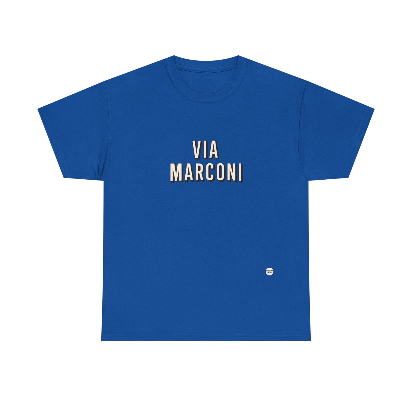 Via Marconi Unisex Heavy Cotton Tee - Casual and Stylish Wear for Poetry Lovers