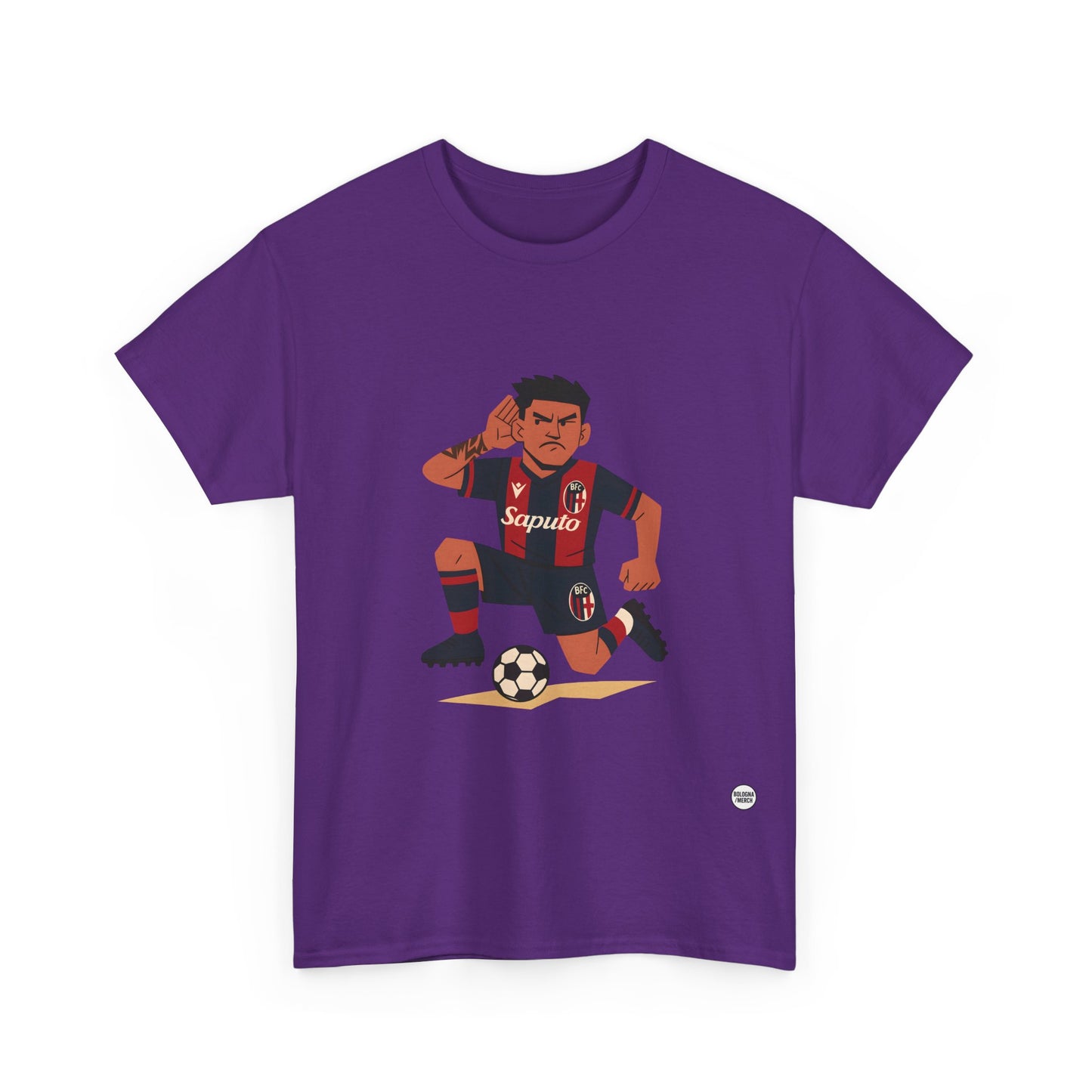 Santi Castro Maglietta Unisex in Cotone Pesante - Abbigliamento Casual e Stiloso per i Tifosi del Bologna FC