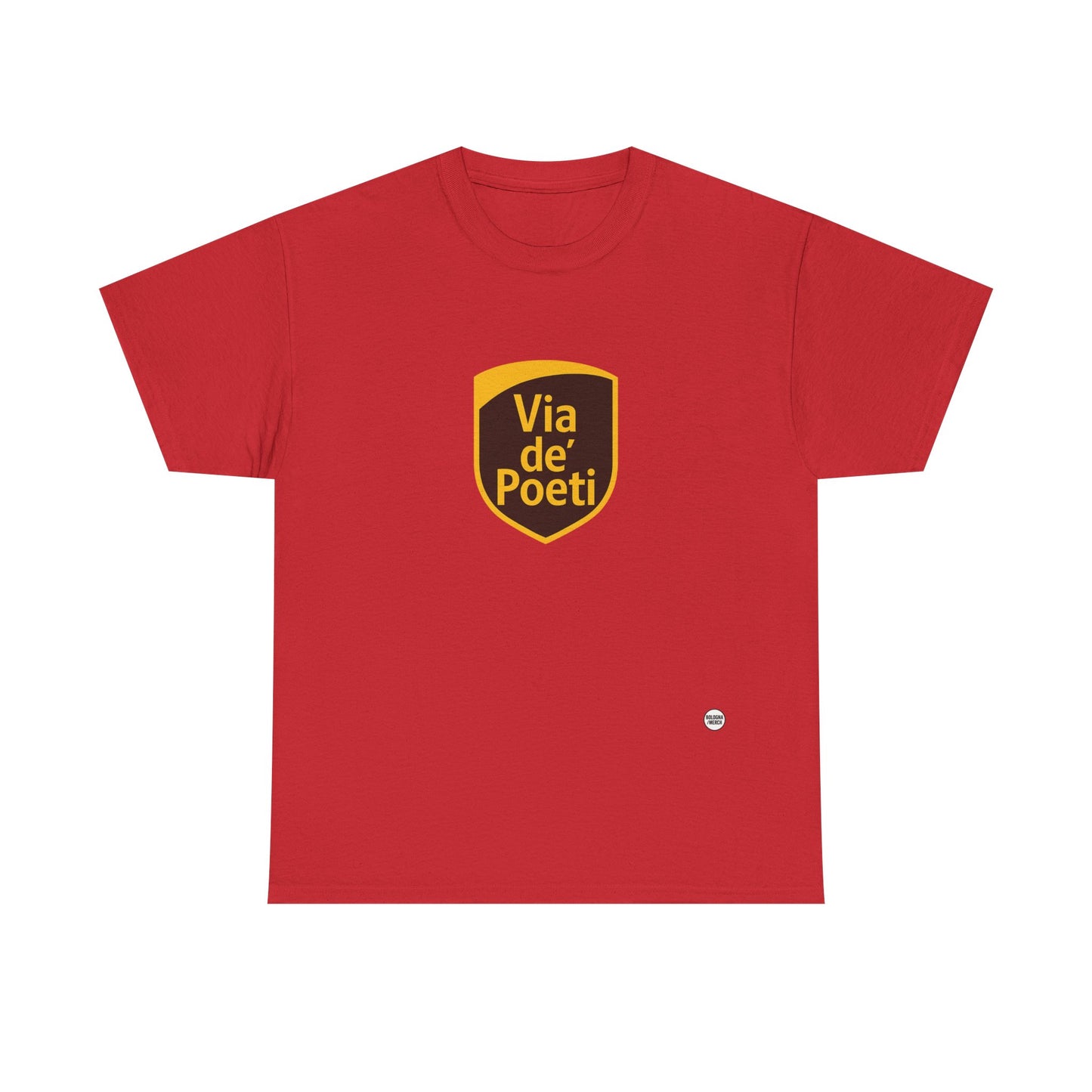 Via de' Poeti Unisex Heavy Cotton Tee - Casual Comfort for Everyday Wear