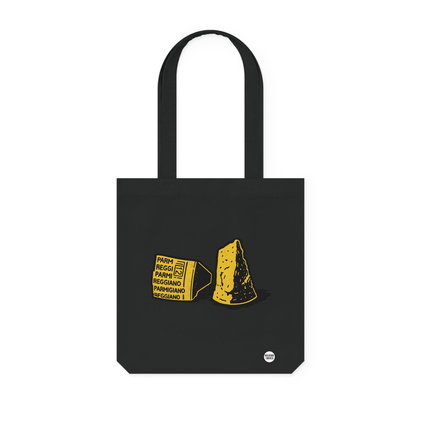 Borsa Shopper Parmigiano Reggiano - Divertente e Originale, Perfetta per la Spesa, la Spiaggia o come Idea Regalo