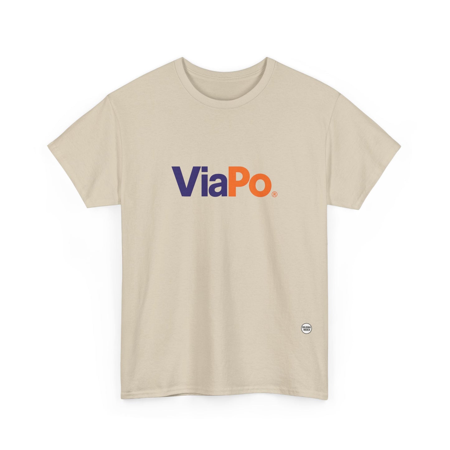 Via Po Unisex Heavy Cotton Tee - Casual Comfort for Everyday Wear