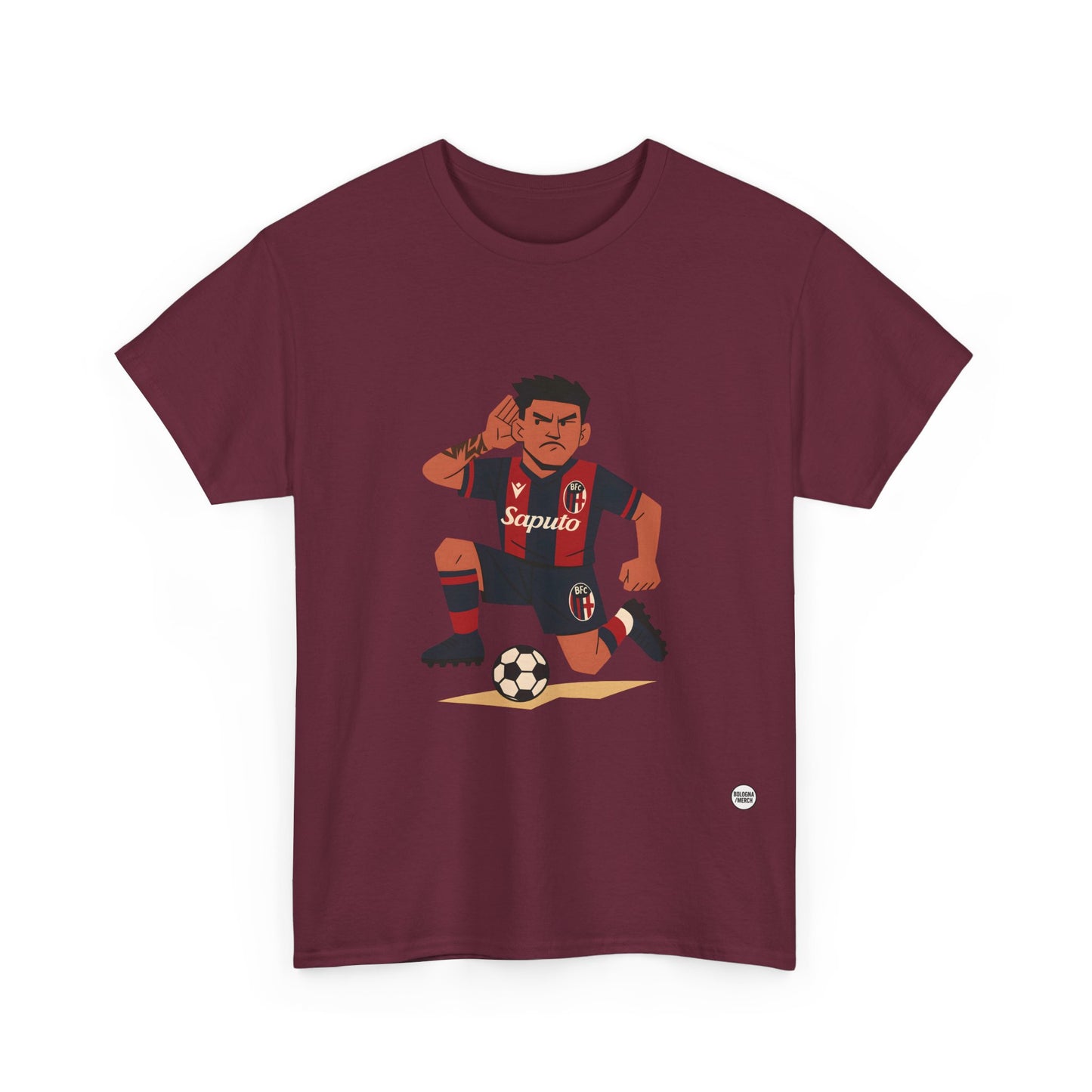 Santi Castro Maglietta Unisex in Cotone Pesante - Abbigliamento Casual e Stiloso per i Tifosi del Bologna FC