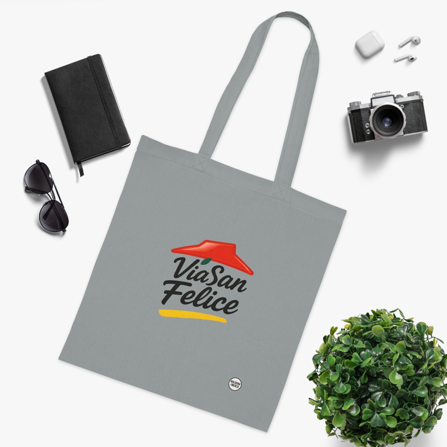 Via San Felice Cotton Tote Bag - Eco-Friendly Shopping Bag for Every Occasion