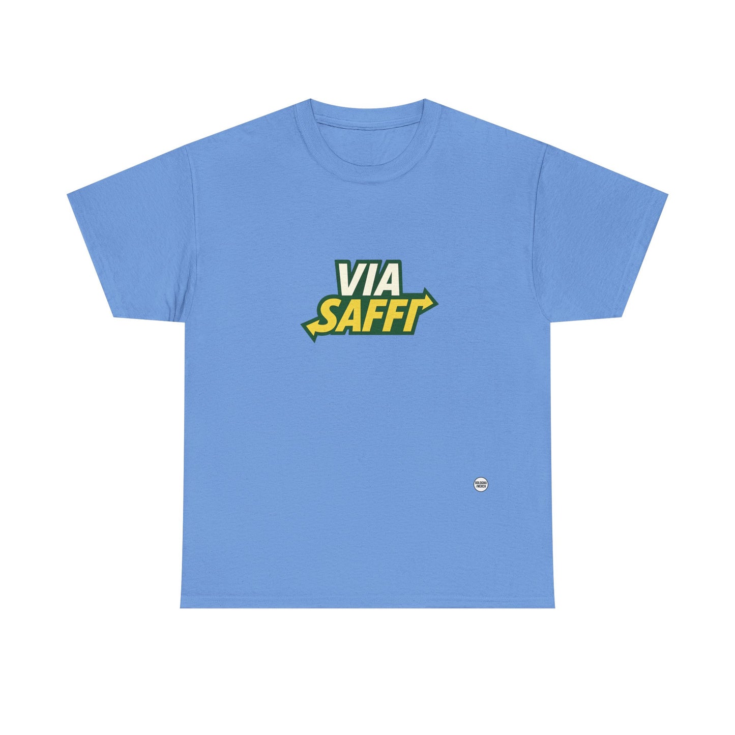 Via Saffi Unisex Heavy Cotton Tee - Casual Comfort for Everyday Wear