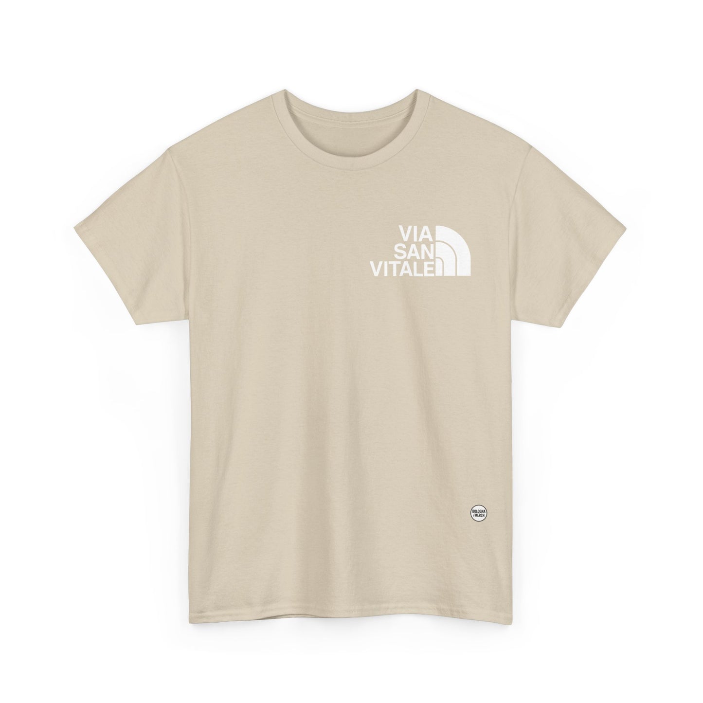 Via San Vitale Unisex Heavy Cotton Tee - Casual Comfort for Everyday Wear