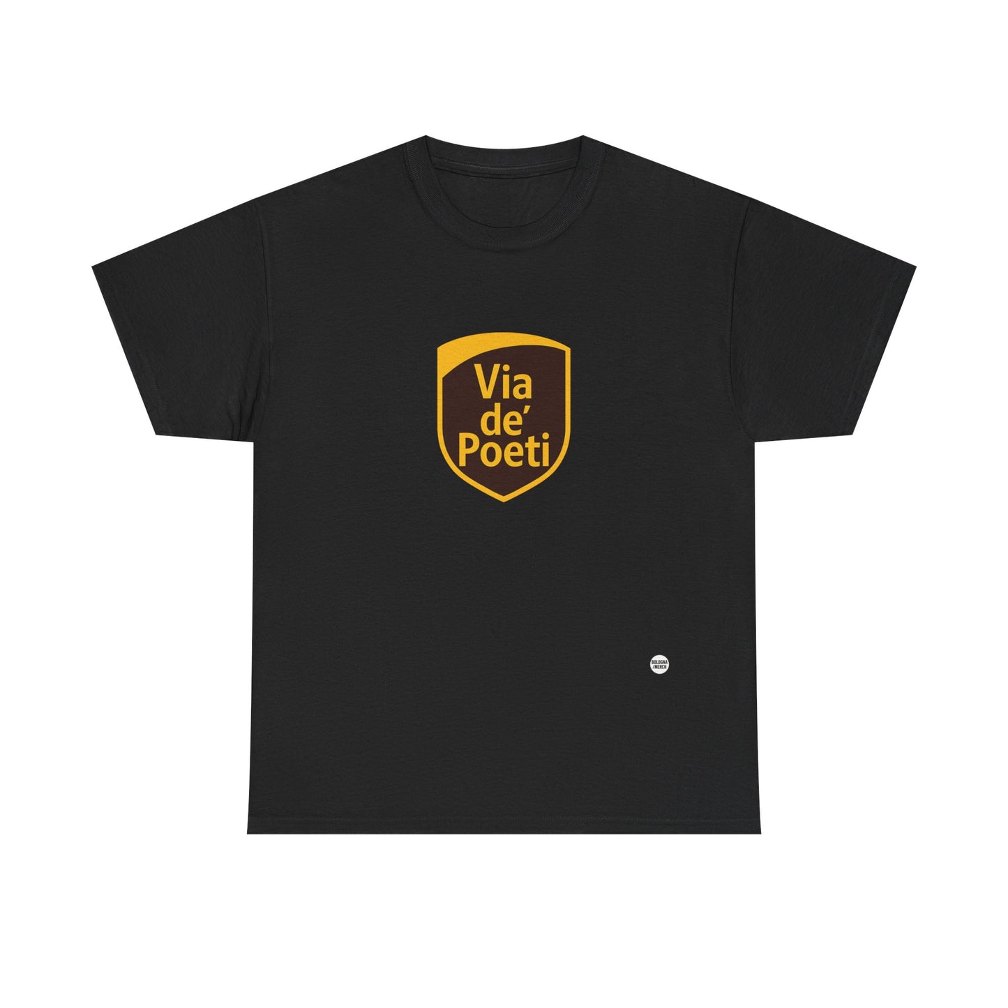 Via de' Poeti Unisex Heavy Cotton Tee - Casual Comfort for Everyday Wear