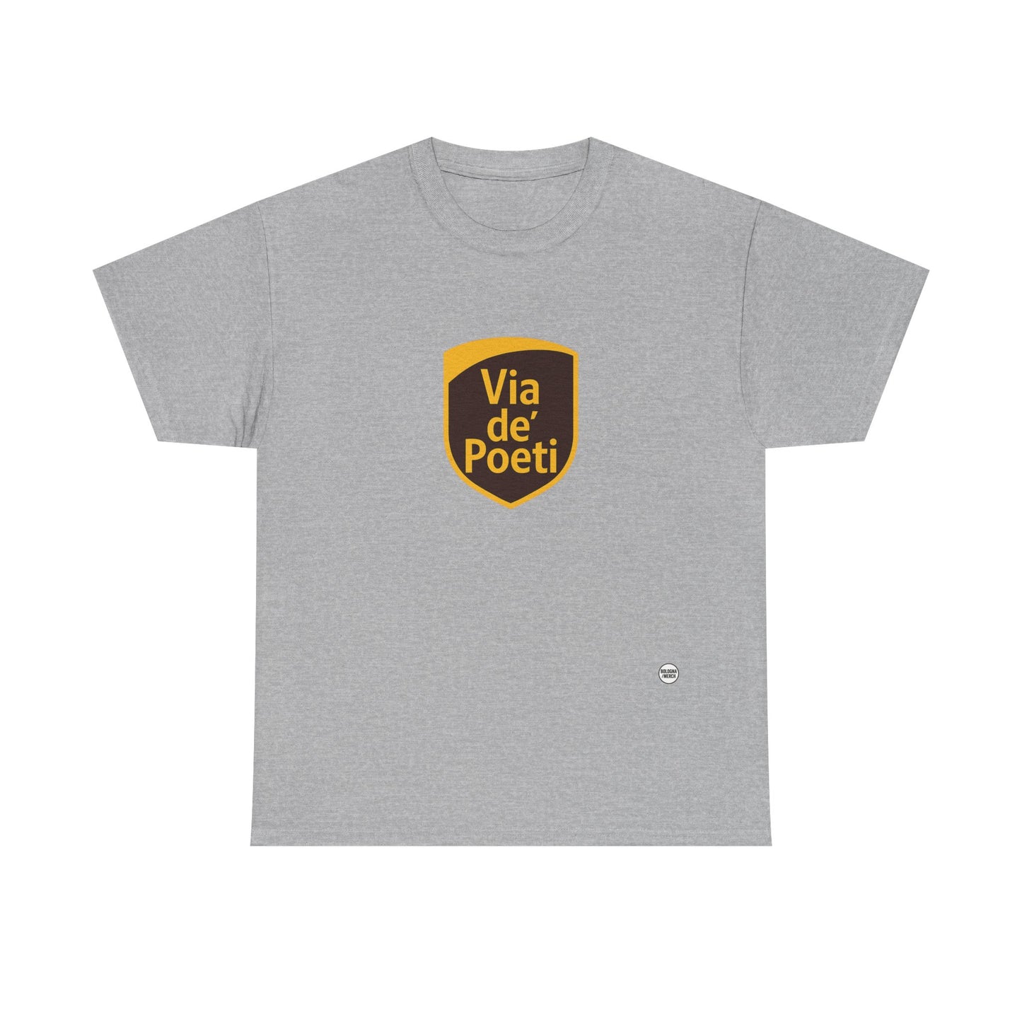 Via de' Poeti Unisex Heavy Cotton Tee - Casual Comfort for Everyday Wear