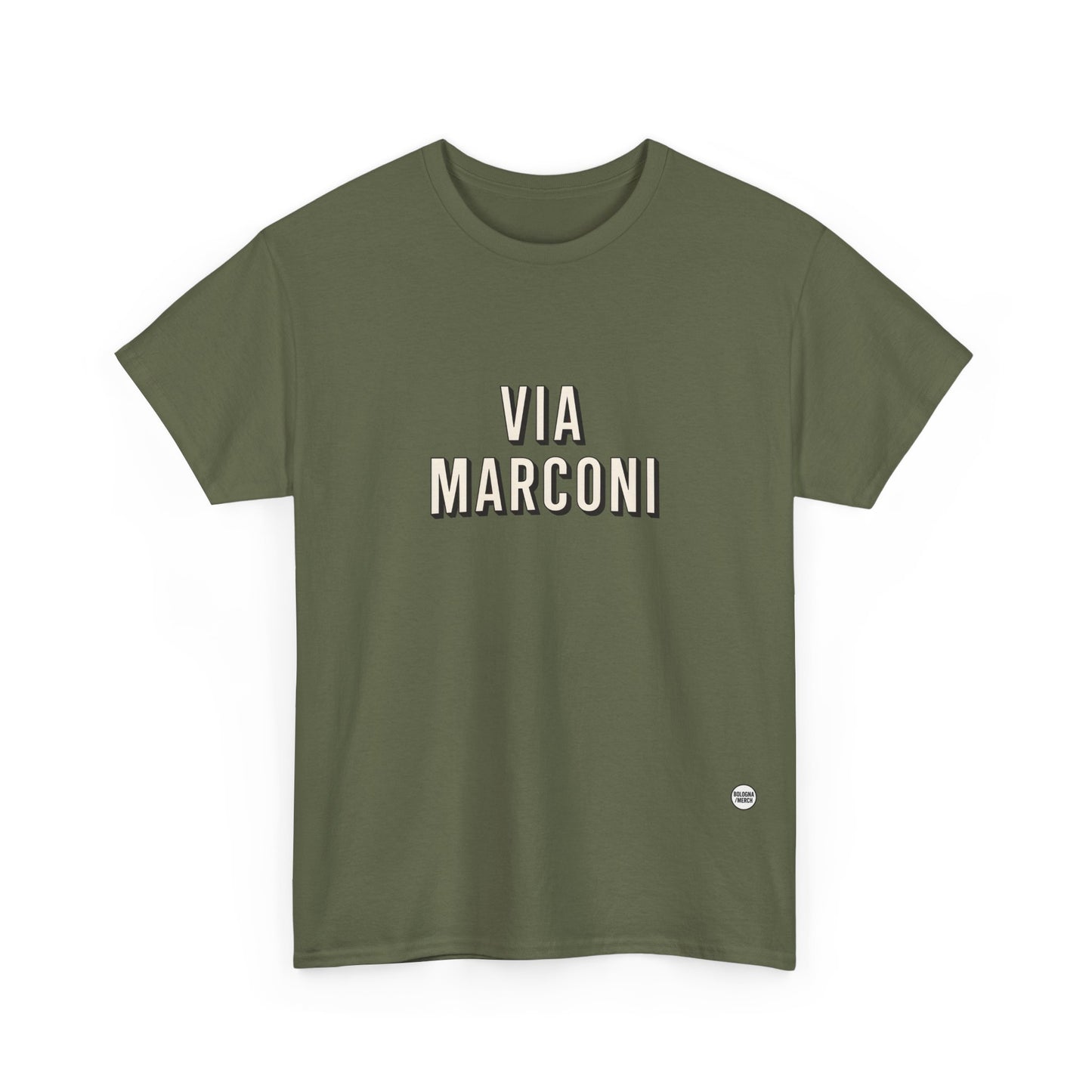 Via Marconi Unisex Heavy Cotton Tee - Casual and Stylish Wear for Poetry Lovers