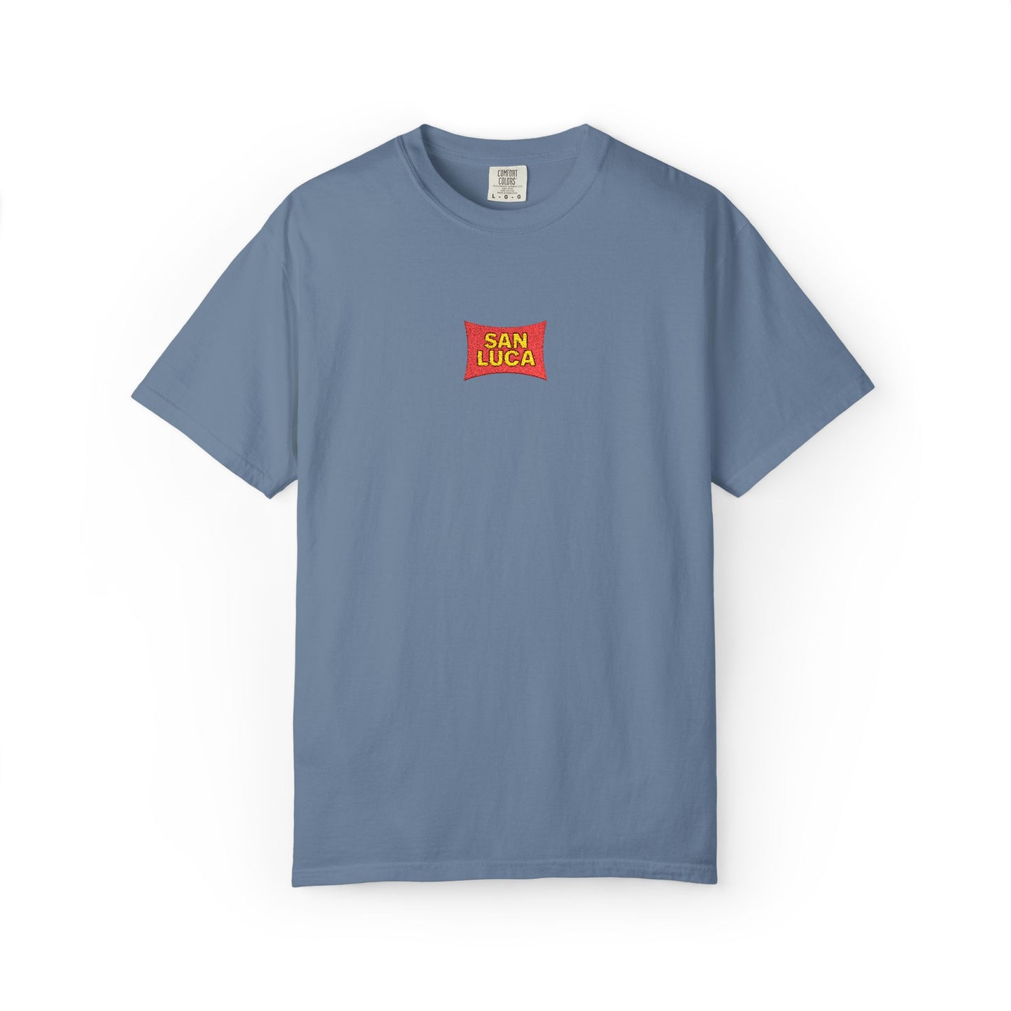 San Luca Colorful Snack-Inspired Unisex T-Shirt, Soft Casual Tee, Fun Gift for Food Lovers, Everyday Wear, Summer Vibes, Festival Attire
