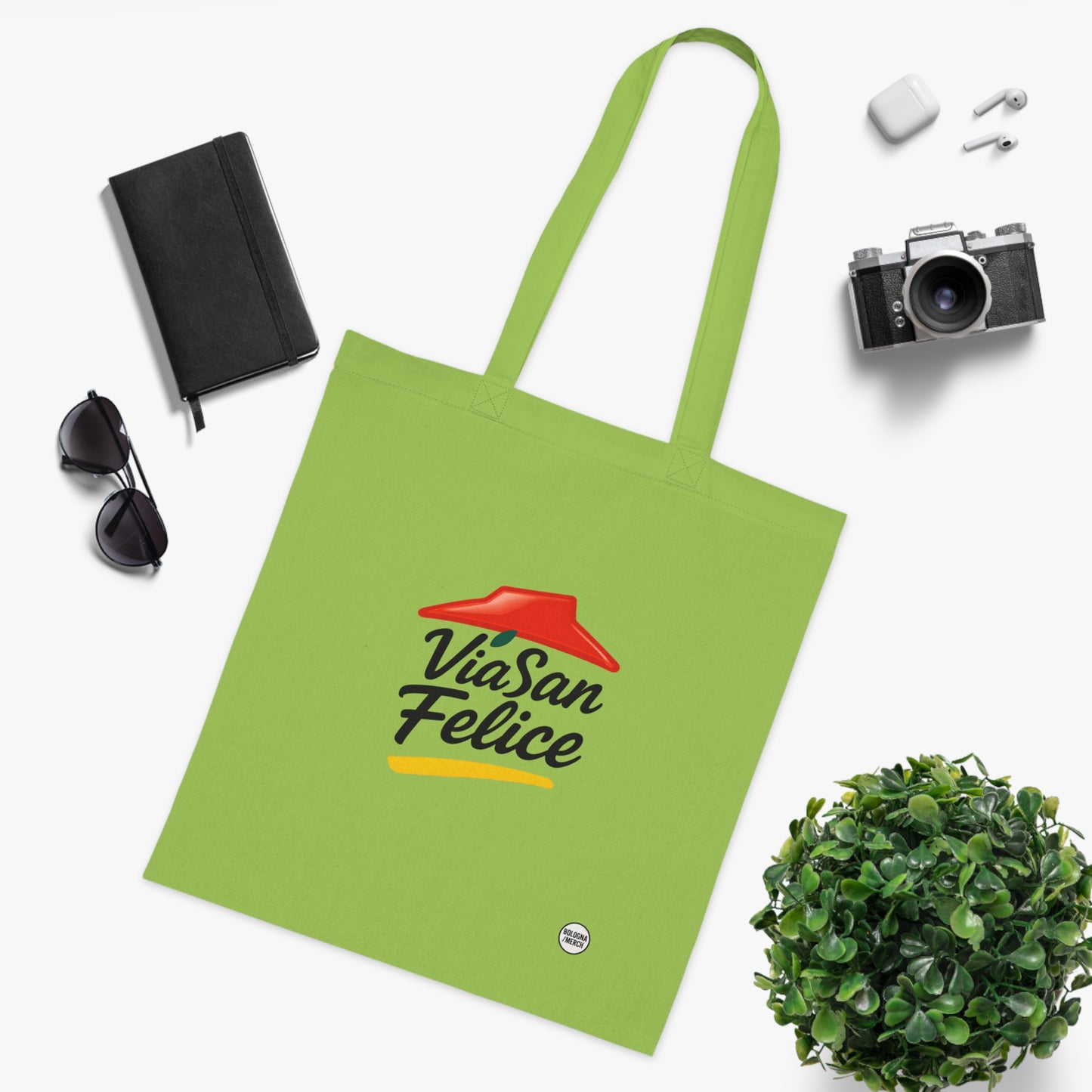 Via San Felice Cotton Tote Bag - Eco-Friendly Shopping Bag for Every Occasion