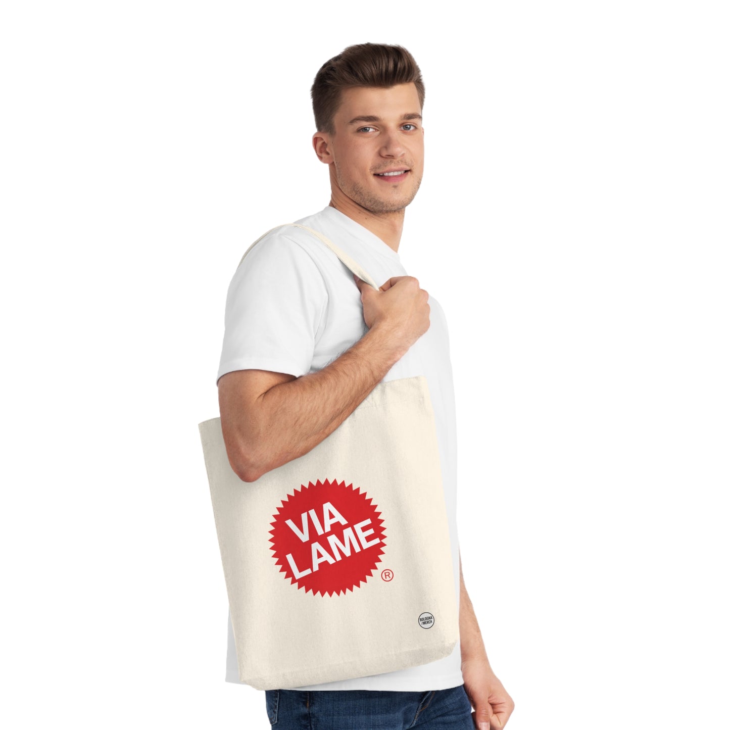 Funny Via Lame Shopping Bag, Eco-Friendly Beach Tote, Novelty Gift for Friends, Great for Shopping