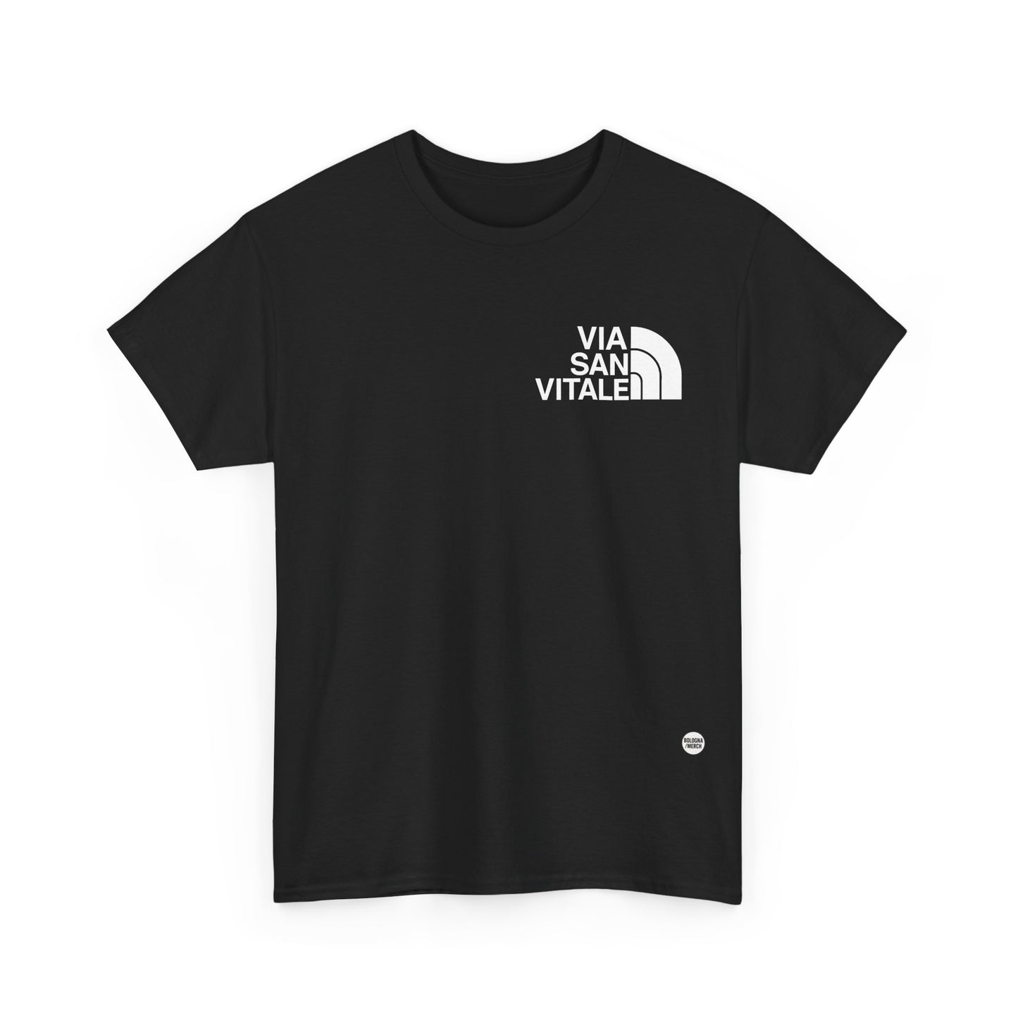 Via San Vitale Unisex Heavy Cotton Tee - Casual Comfort for Everyday Wear