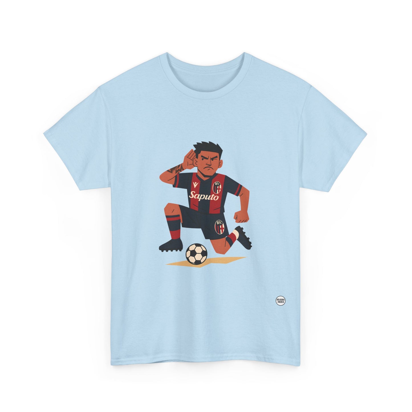 Santi Castro Maglietta Unisex in Cotone Pesante - Abbigliamento Casual e Stiloso per i Tifosi del Bologna FC
