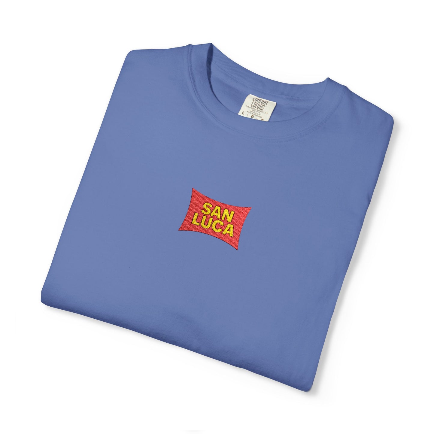 San Luca Colorful Snack-Inspired Unisex T-Shirt, Soft Casual Tee, Fun Gift for Food Lovers, Everyday Wear, Summer Vibes, Festival Attire