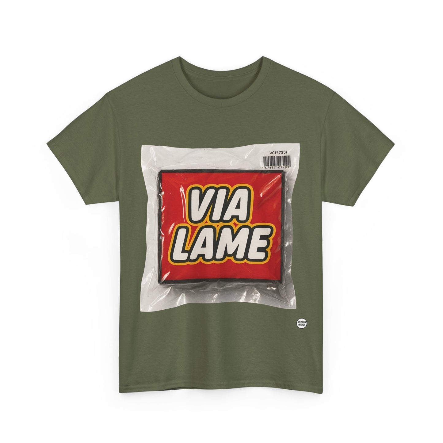 T-shirt Unisex in Cotone Pesante “VIA LAME”