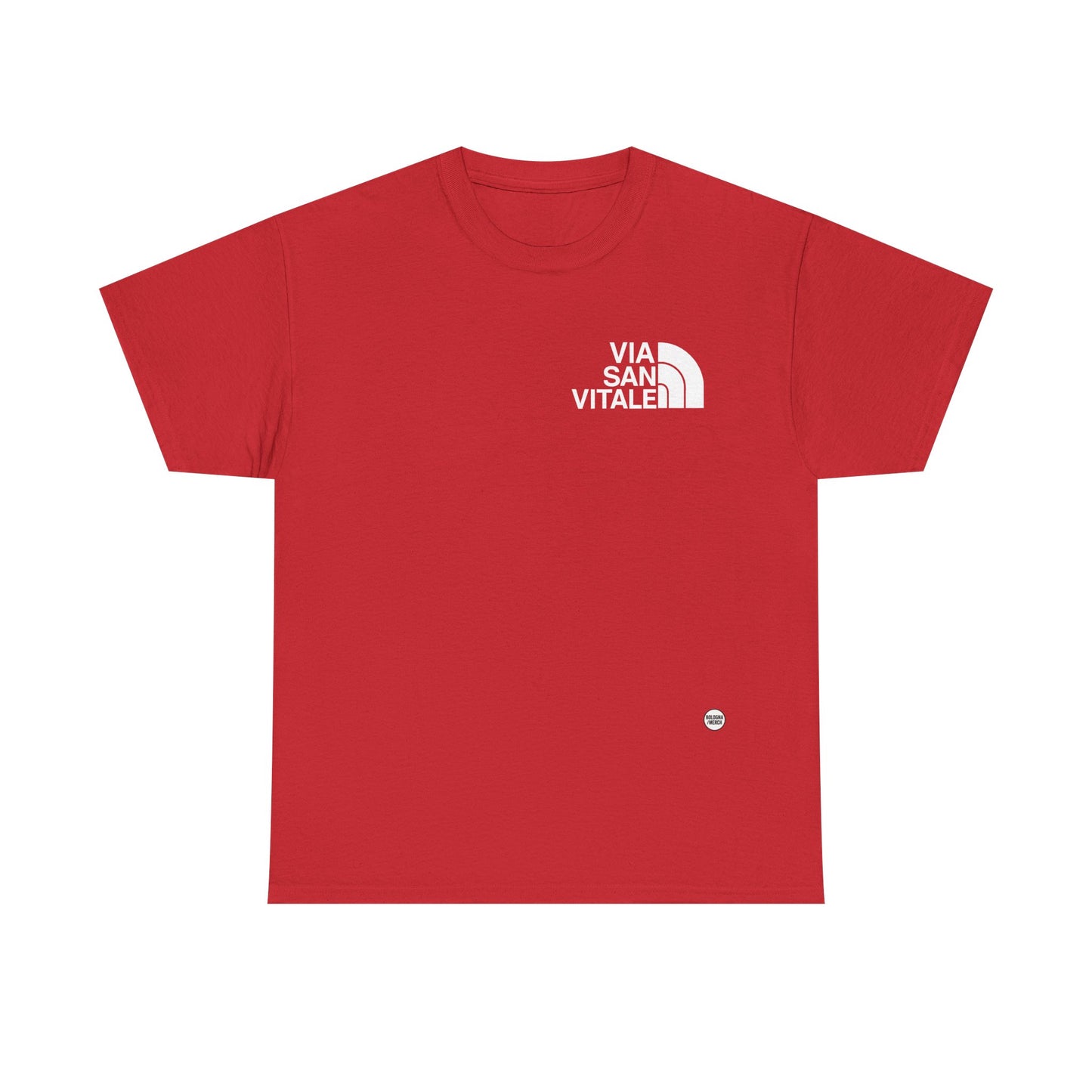 Via San Vitale Unisex Heavy Cotton Tee - Casual Comfort for Everyday Wear