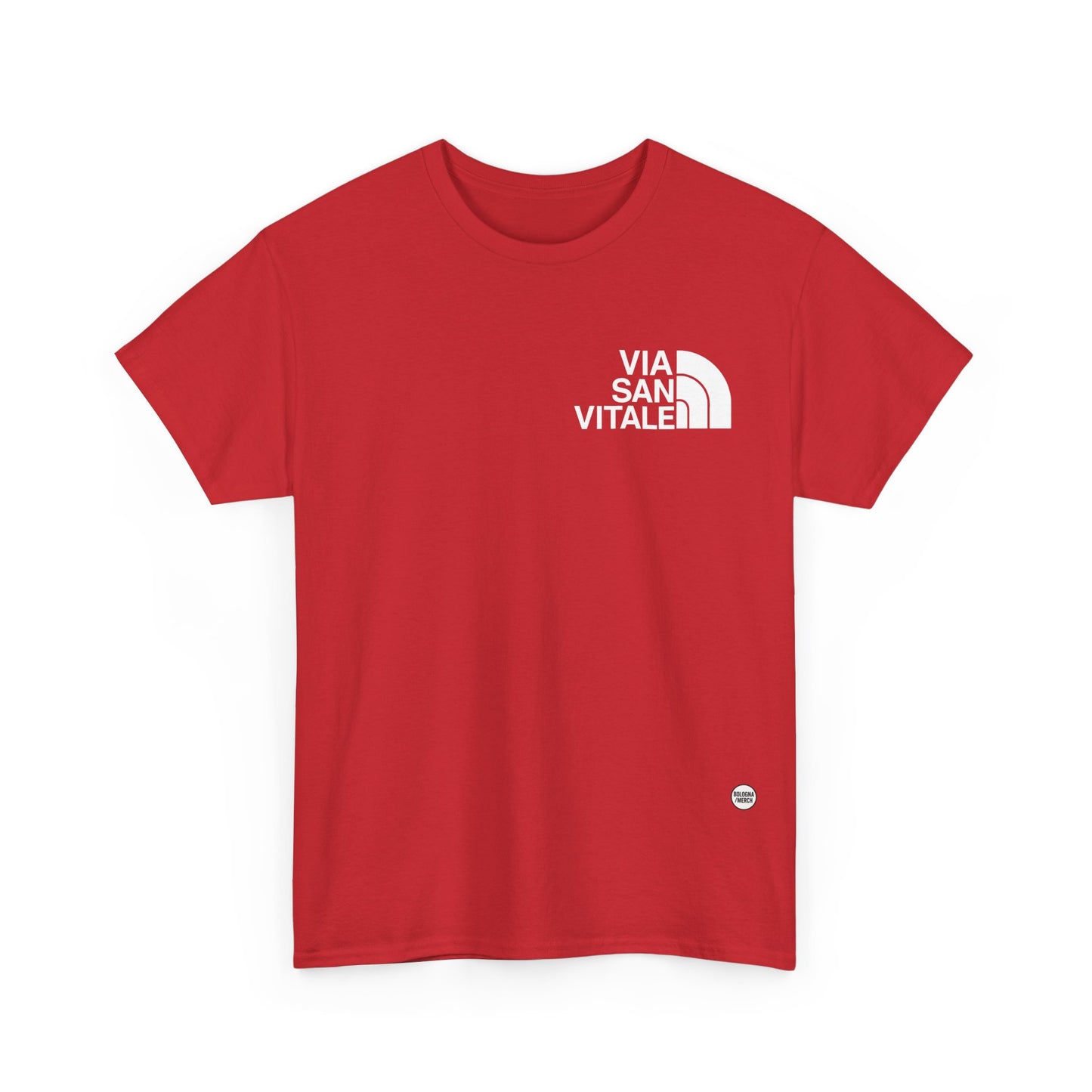 Via San Vitale Unisex Heavy Cotton Tee - Casual Comfort for Everyday Wear