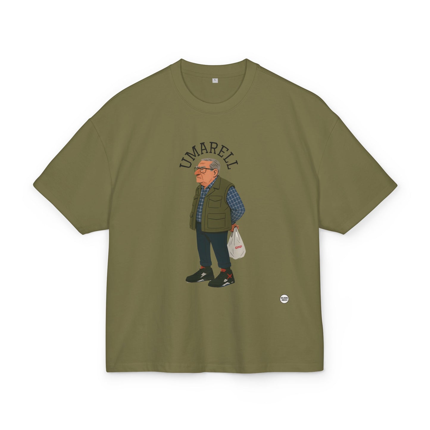 Maglietta Boxy “Umarell” – Unisex, Ultra Heavy Cotton