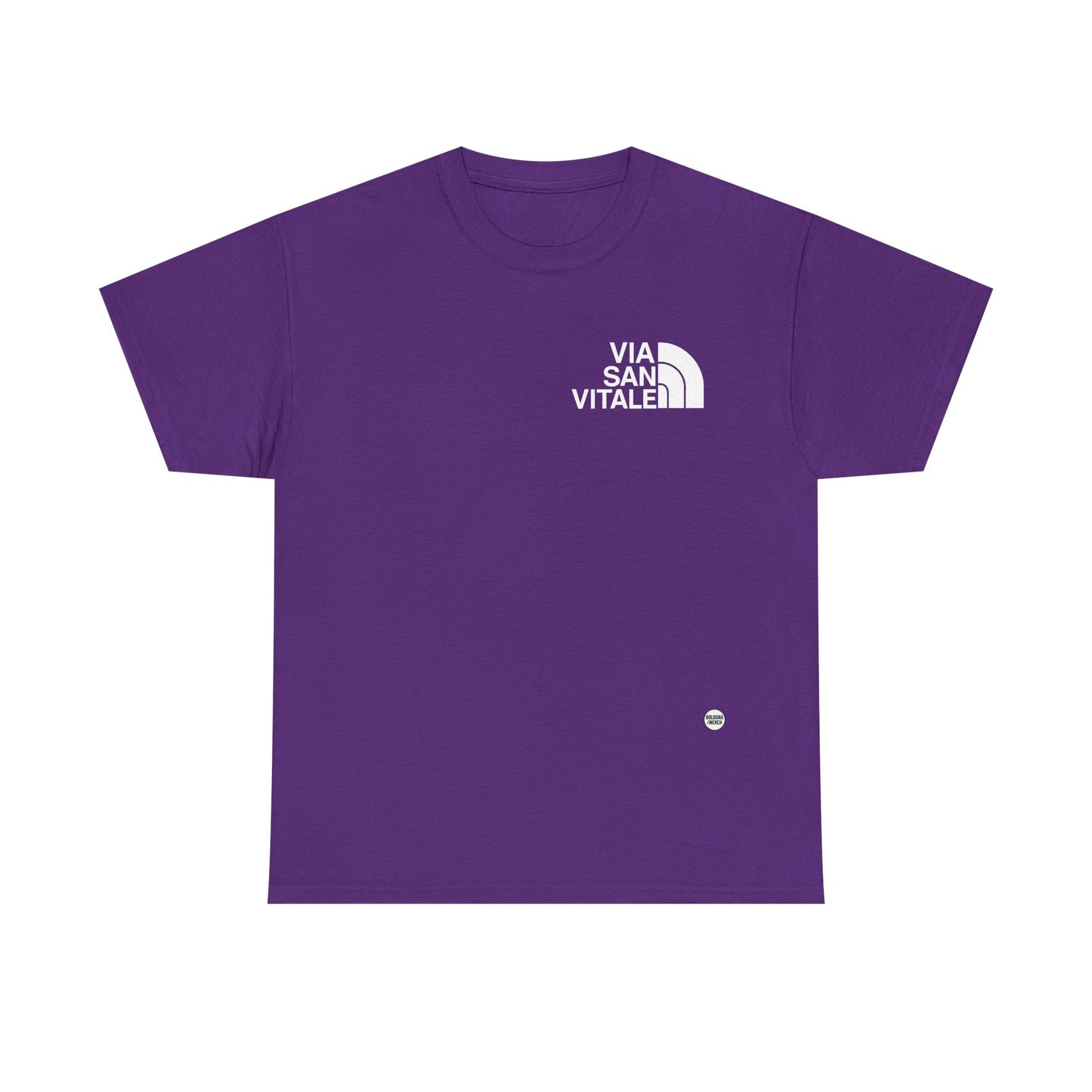 Via San Vitale Unisex Heavy Cotton Tee - Casual Comfort for Everyday Wear