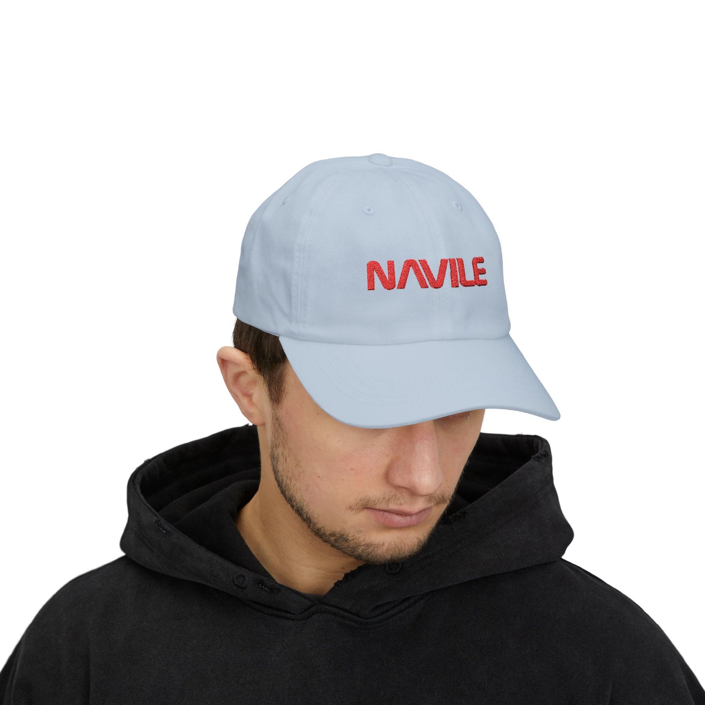 Classic Dad Cap with NAVILE Embroidery, Casual Everyday Hat, Gift for Dads, Summer Accessories, Adjustable Cap for Men