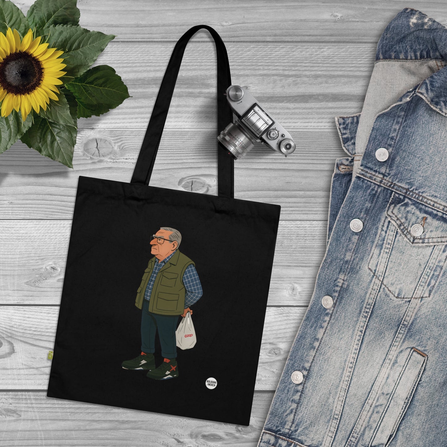 Tote Umarell in Cotone Biologico – Shopper Ecologica e Riutilizzabile per la Spesa