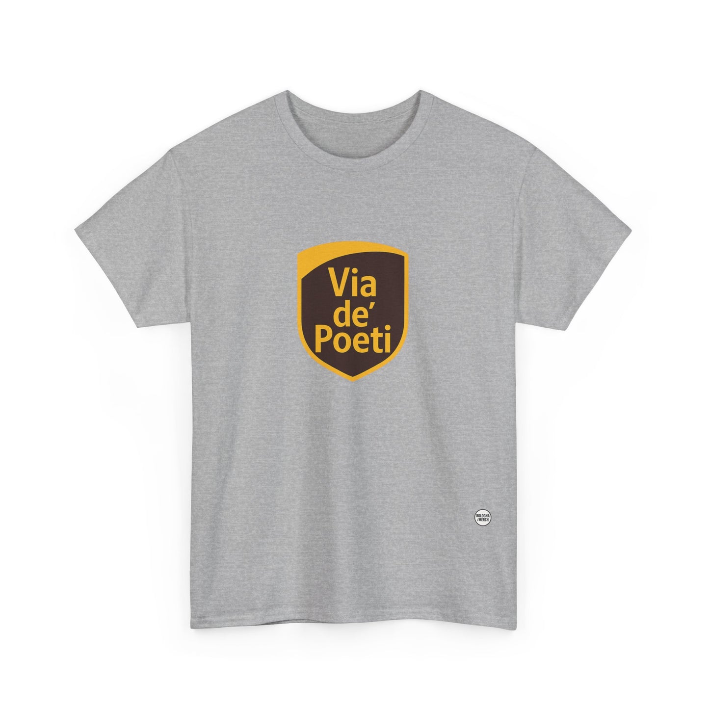 Via de' Poeti Unisex Heavy Cotton Tee - Casual Comfort for Everyday Wear