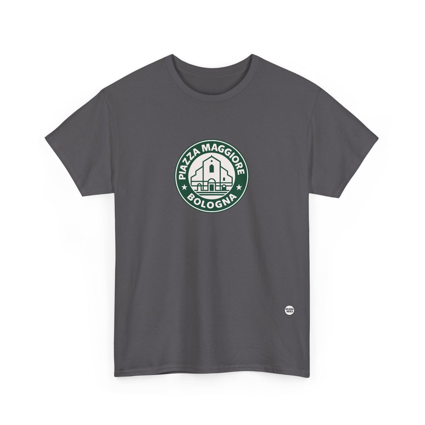 T-shirt Street Style “Piazza Maggiore Bologna” – Cotone Pesante, Look Urban e Comfort Quotidiano