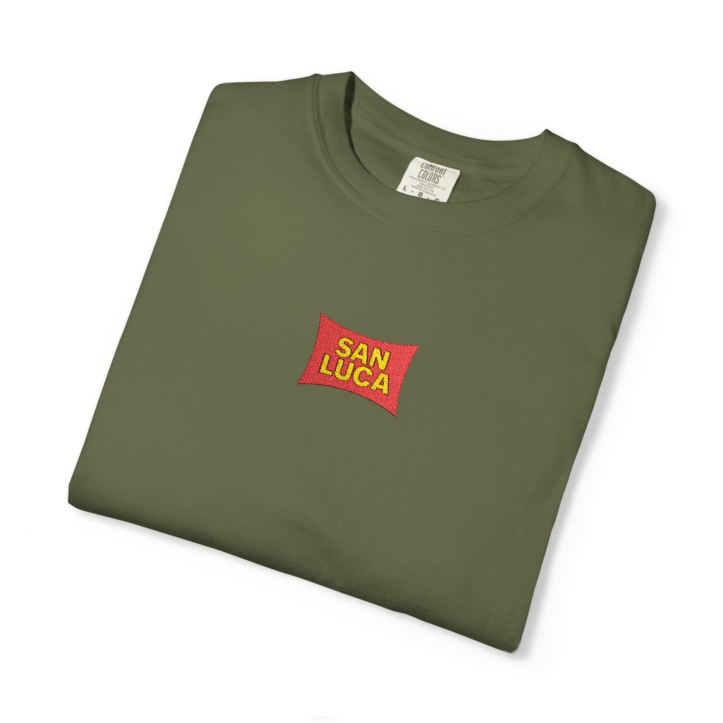 San Luca Colorful Snack-Inspired Unisex T-Shirt, Soft Casual Tee, Fun Gift for Food Lovers, Everyday Wear, Summer Vibes, Festival Attire