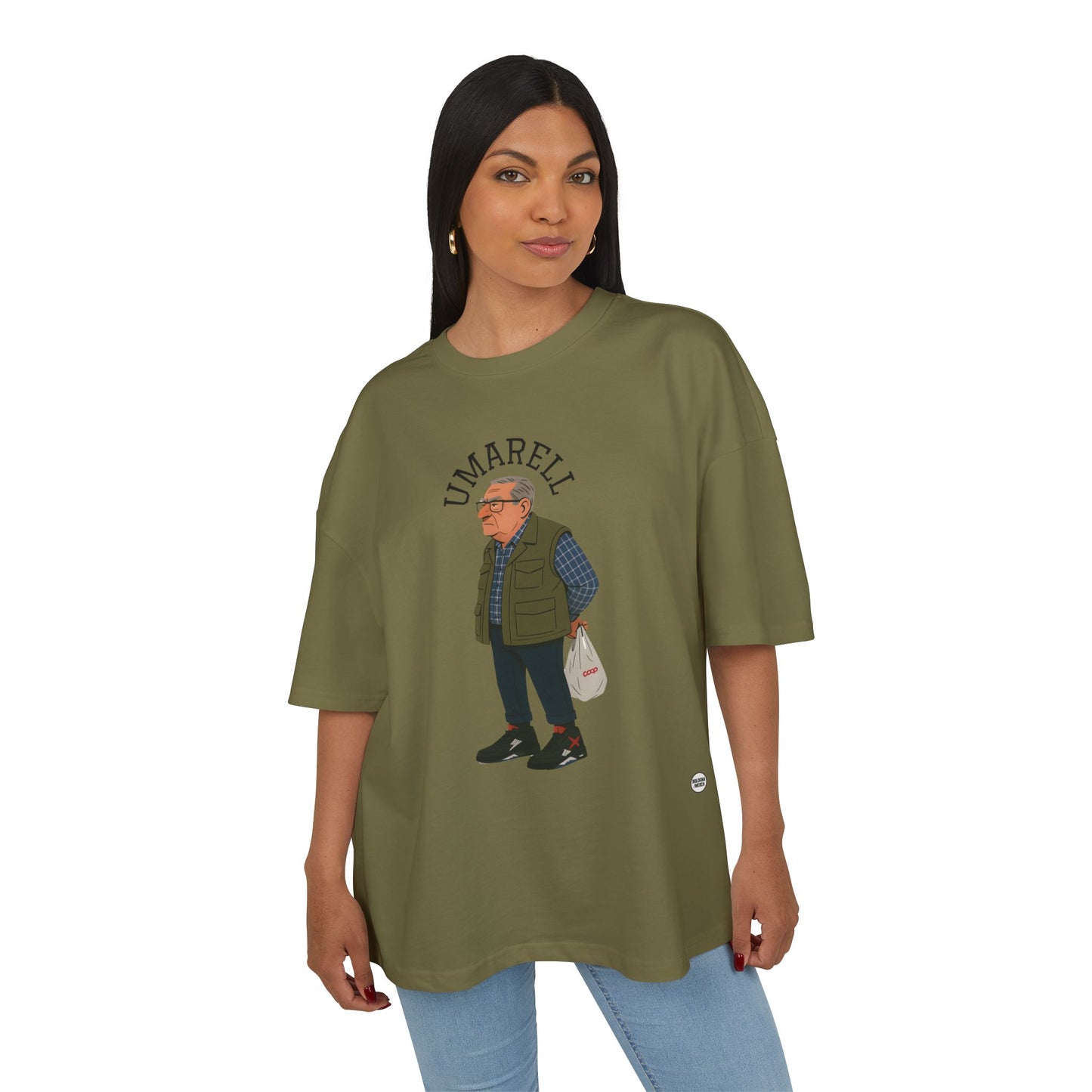 Maglietta Boxy “Umarell” – Unisex, Ultra Heavy Cotton