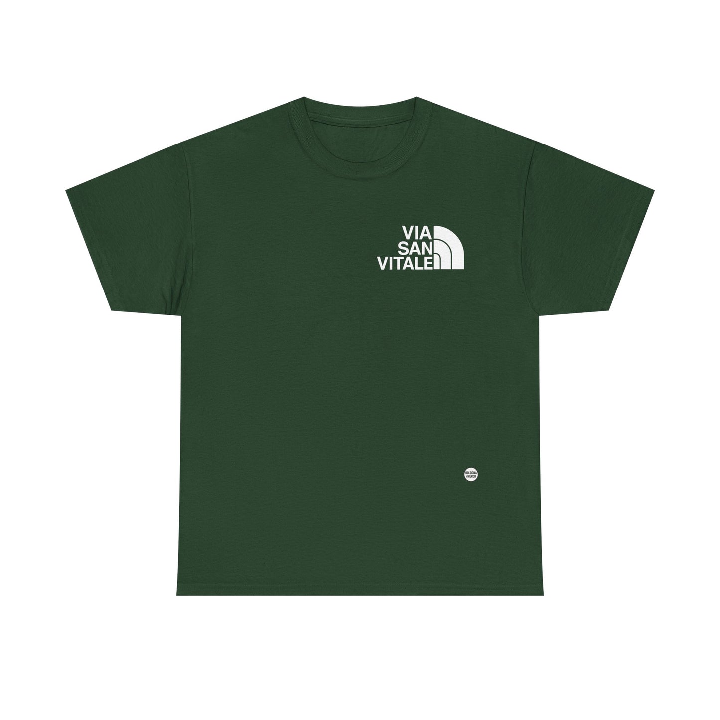 Via San Vitale Unisex Heavy Cotton Tee - Casual Comfort for Everyday Wear