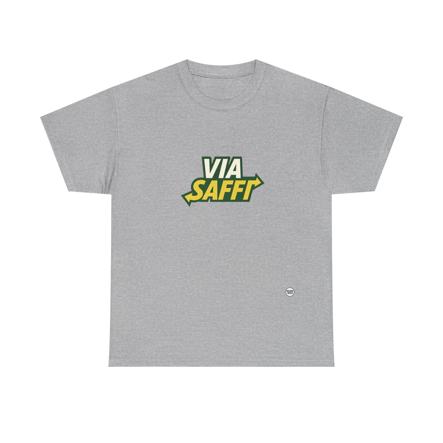 Via Saffi Unisex Heavy Cotton Tee - Casual Comfort for Everyday Wear