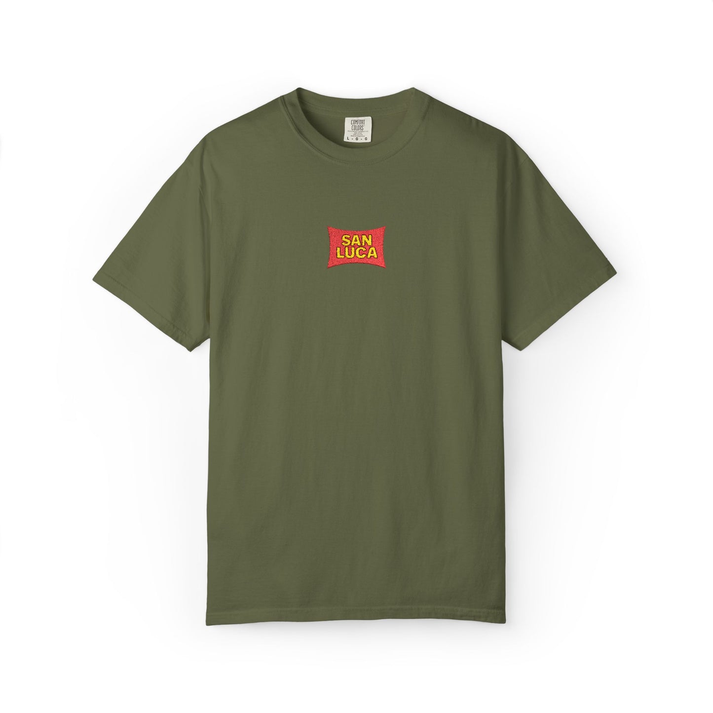 San Luca Colorful Snack-Inspired Unisex T-Shirt, Soft Casual Tee, Fun Gift for Food Lovers, Everyday Wear, Summer Vibes, Festival Attire