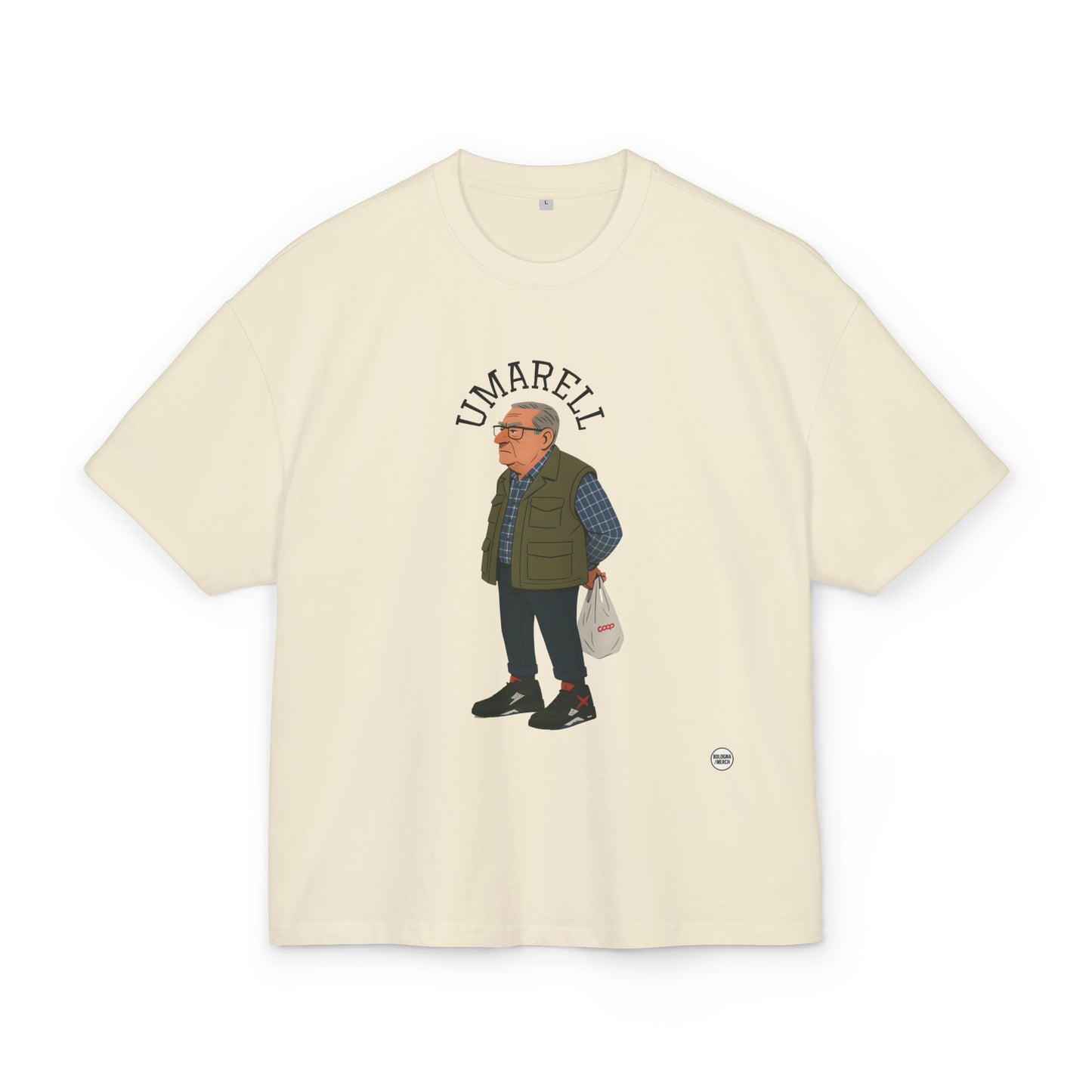Maglietta Boxy “Umarell” – Unisex, Ultra Heavy Cotton