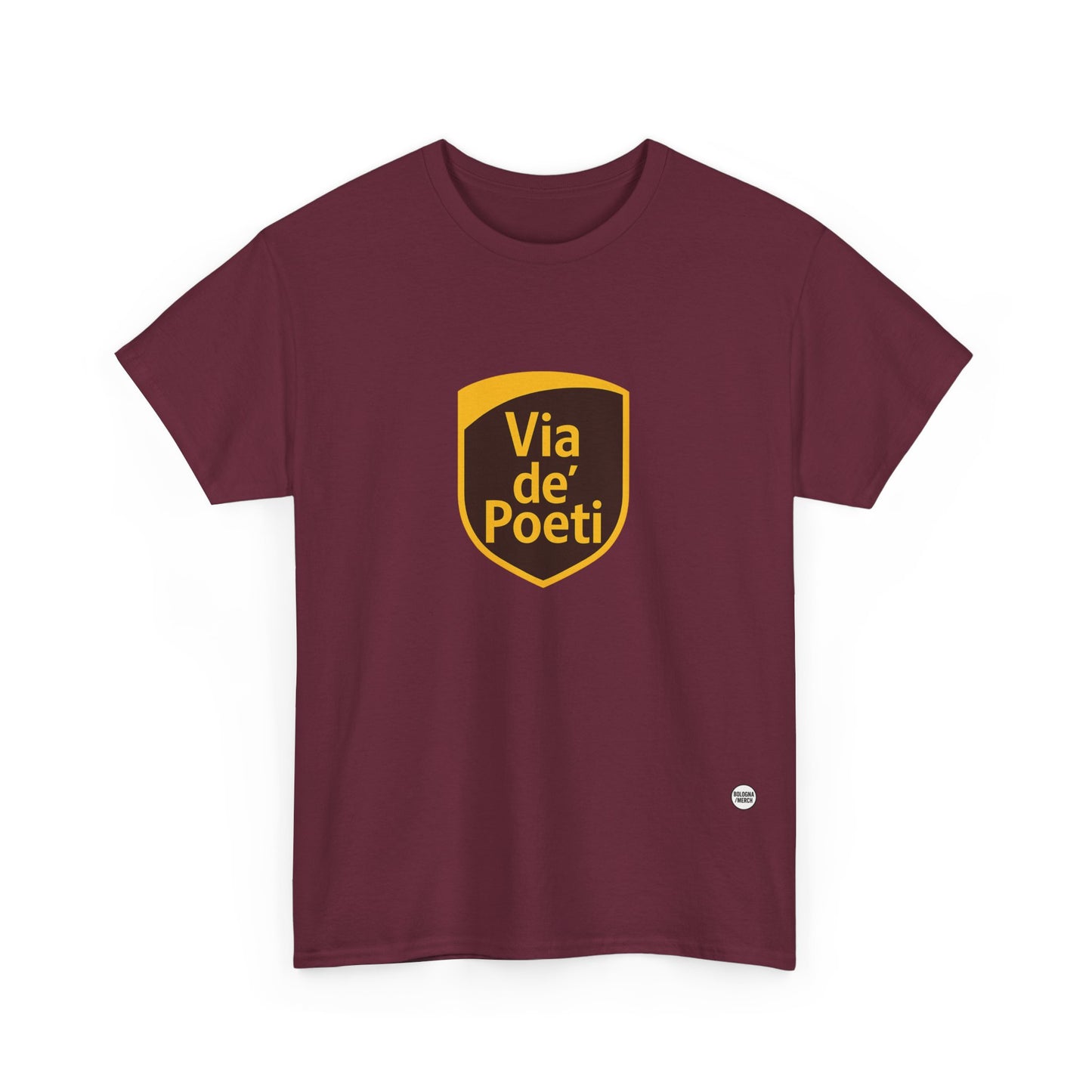Via de' Poeti Unisex Heavy Cotton Tee - Casual Comfort for Everyday Wear