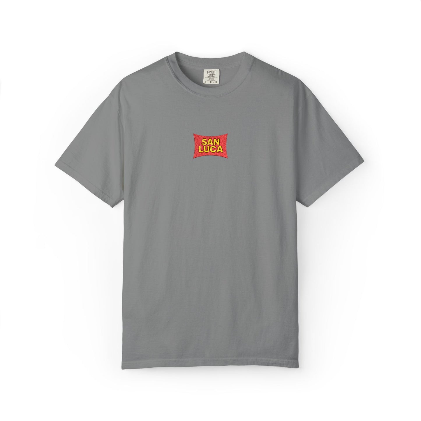 San Luca Colorful Snack-Inspired Unisex T-Shirt, Soft Casual Tee, Fun Gift for Food Lovers, Everyday Wear, Summer Vibes, Festival Attire
