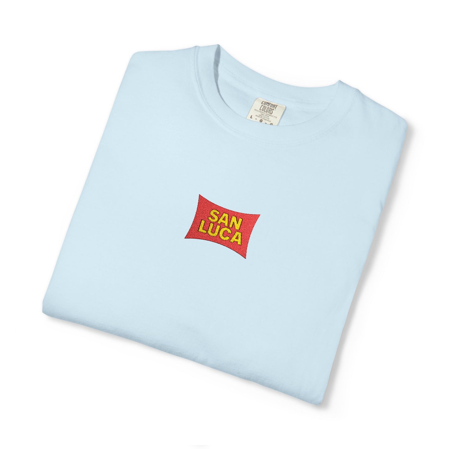 San Luca Colorful Snack-Inspired Unisex T-Shirt, Soft Casual Tee, Fun Gift for Food Lovers, Everyday Wear, Summer Vibes, Festival Attire