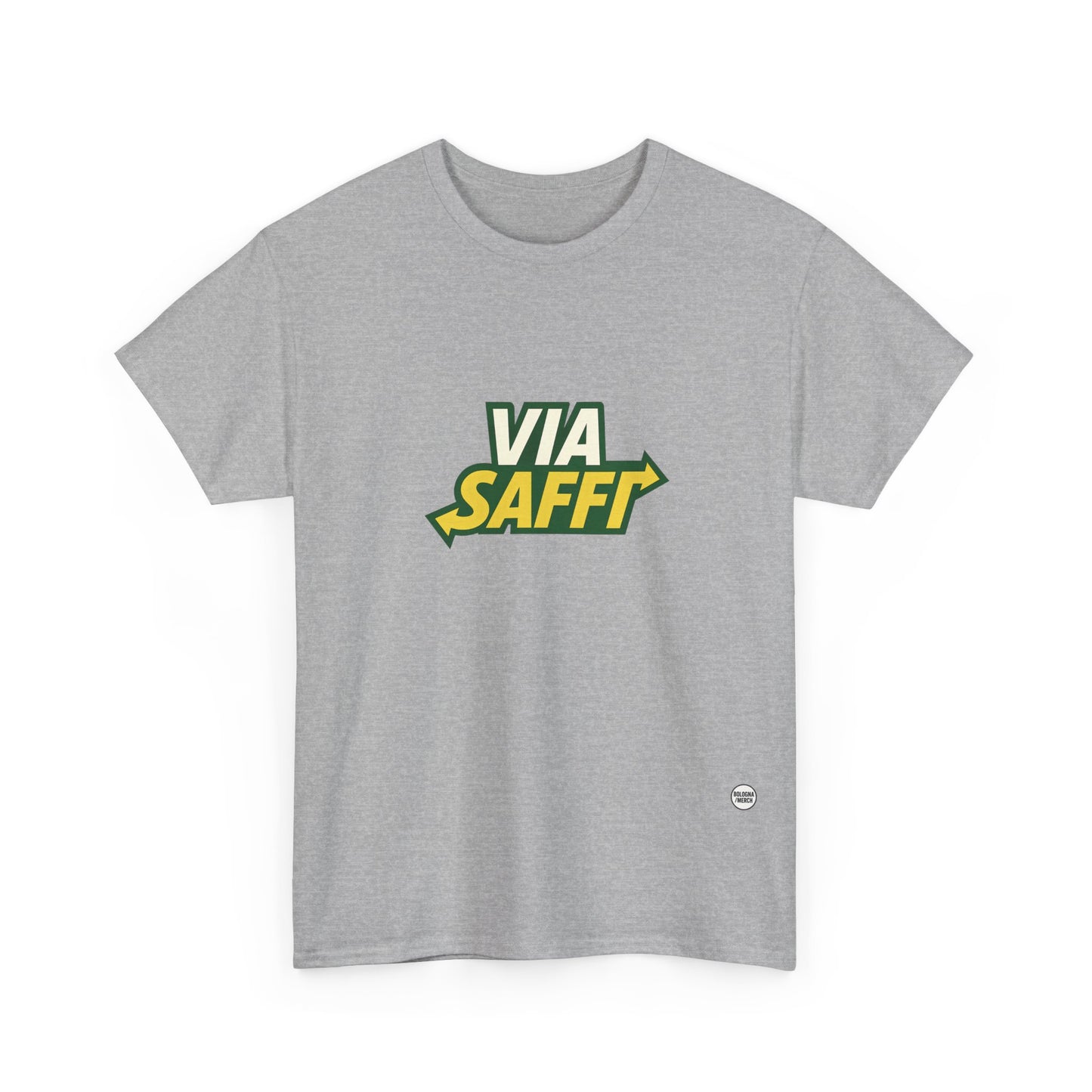 Via Saffi Unisex Heavy Cotton Tee - Casual Comfort for Everyday Wear