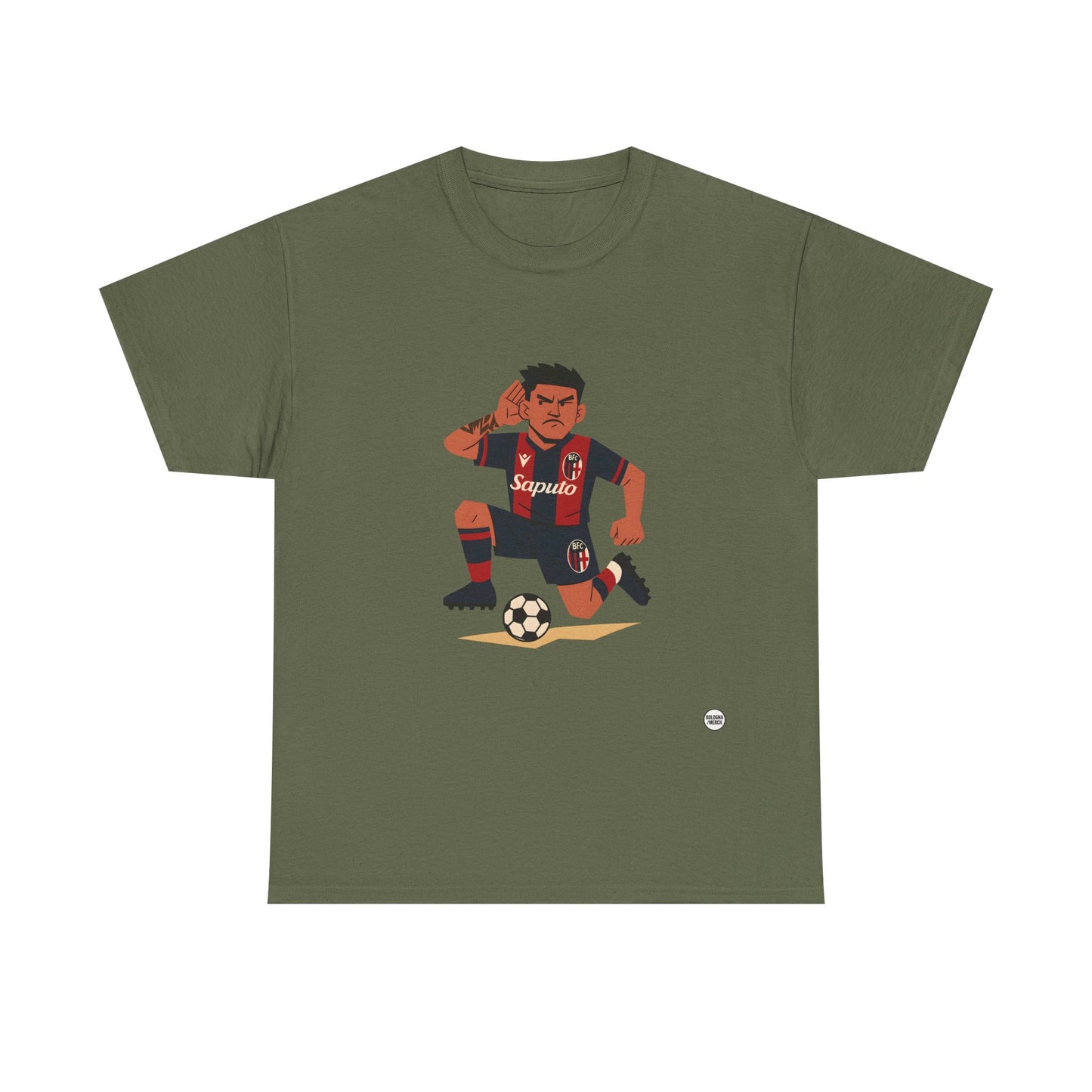 Santi Castro Maglietta Unisex in Cotone Pesante - Abbigliamento Casual e Stiloso per i Tifosi del Bologna FC